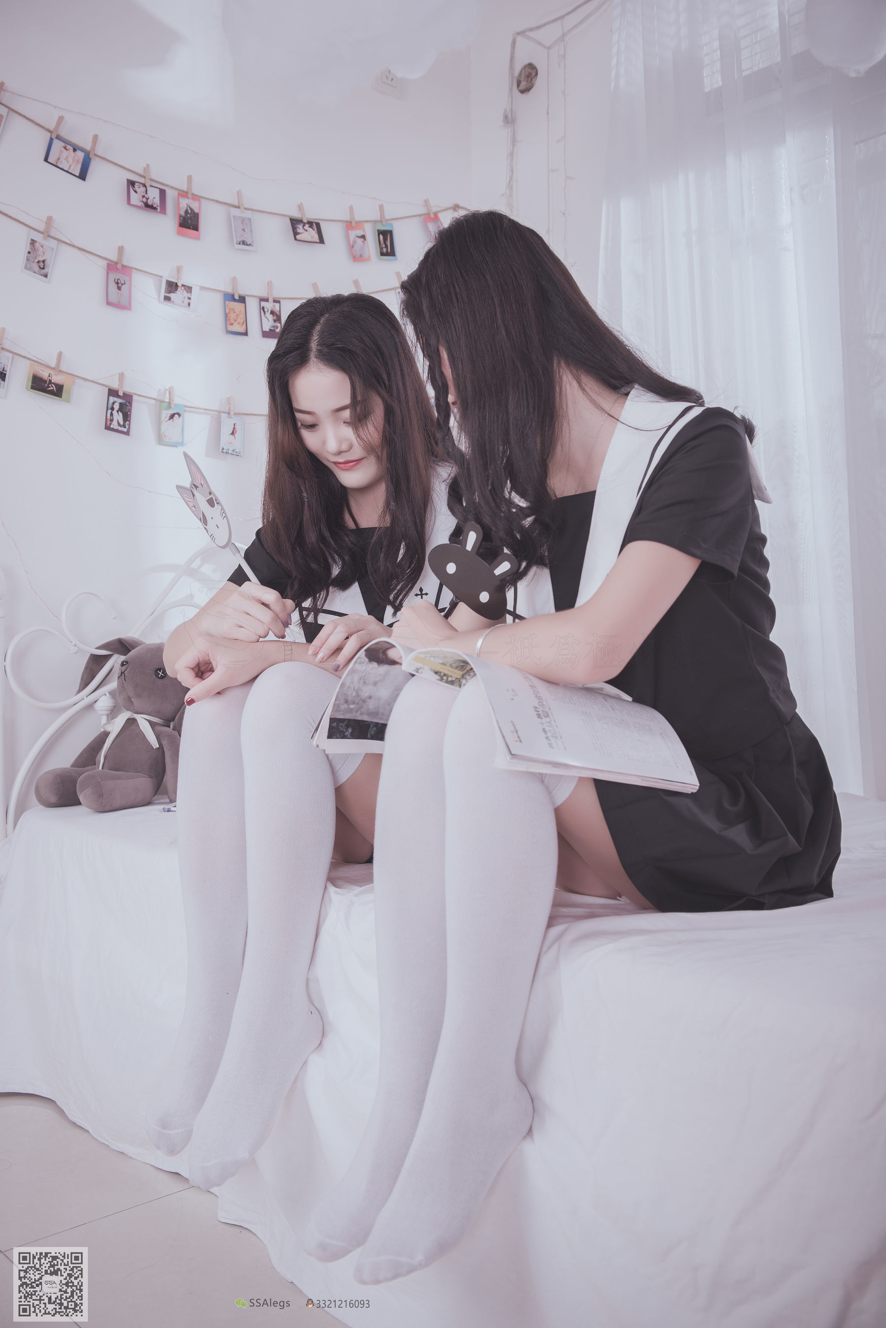 [SSA丝社]超清写真 No.028 青青姐妹 姐妹花的JK情