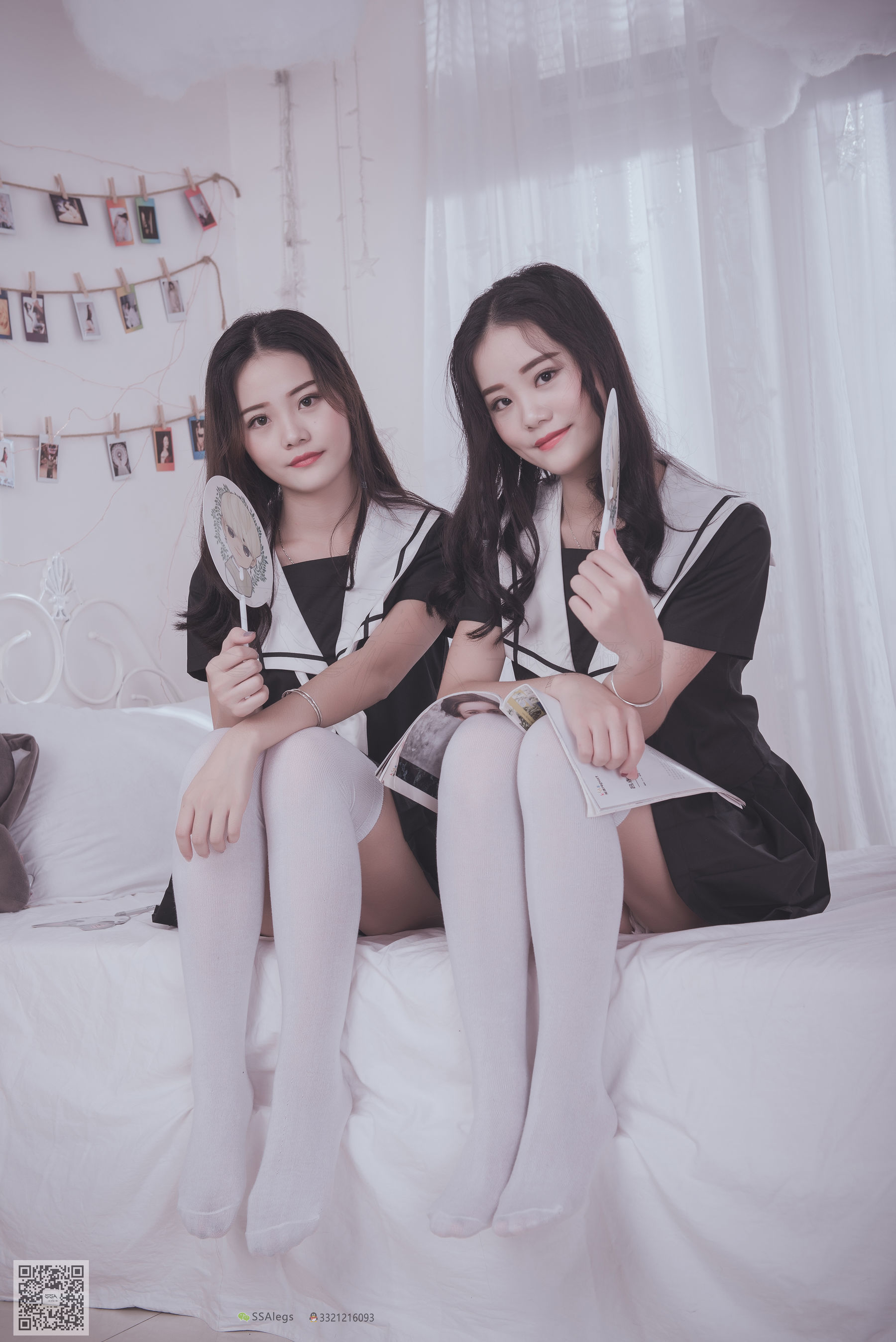 [SSA丝社]超清写真 No.028 青青姐妹 姐妹花的JK情