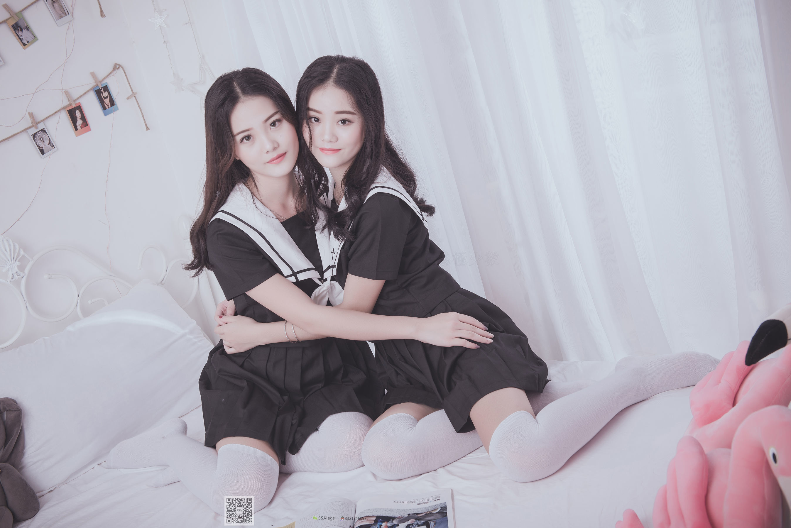 [SSA丝社]超清写真 No.028 青青姐妹 姐妹花的JK情