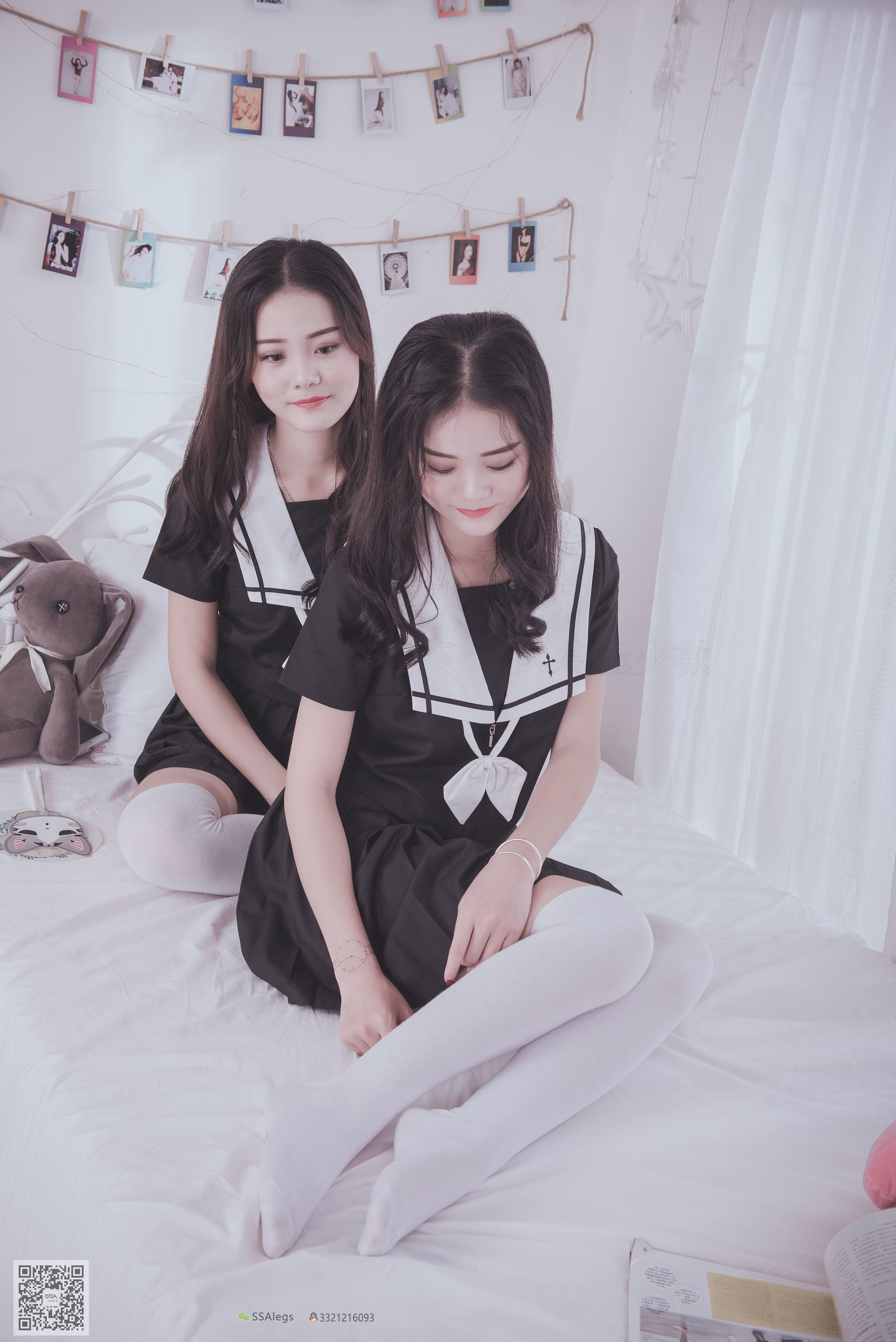 [SSA丝社]超清写真 No.028 青青姐妹 姐妹花的JK情