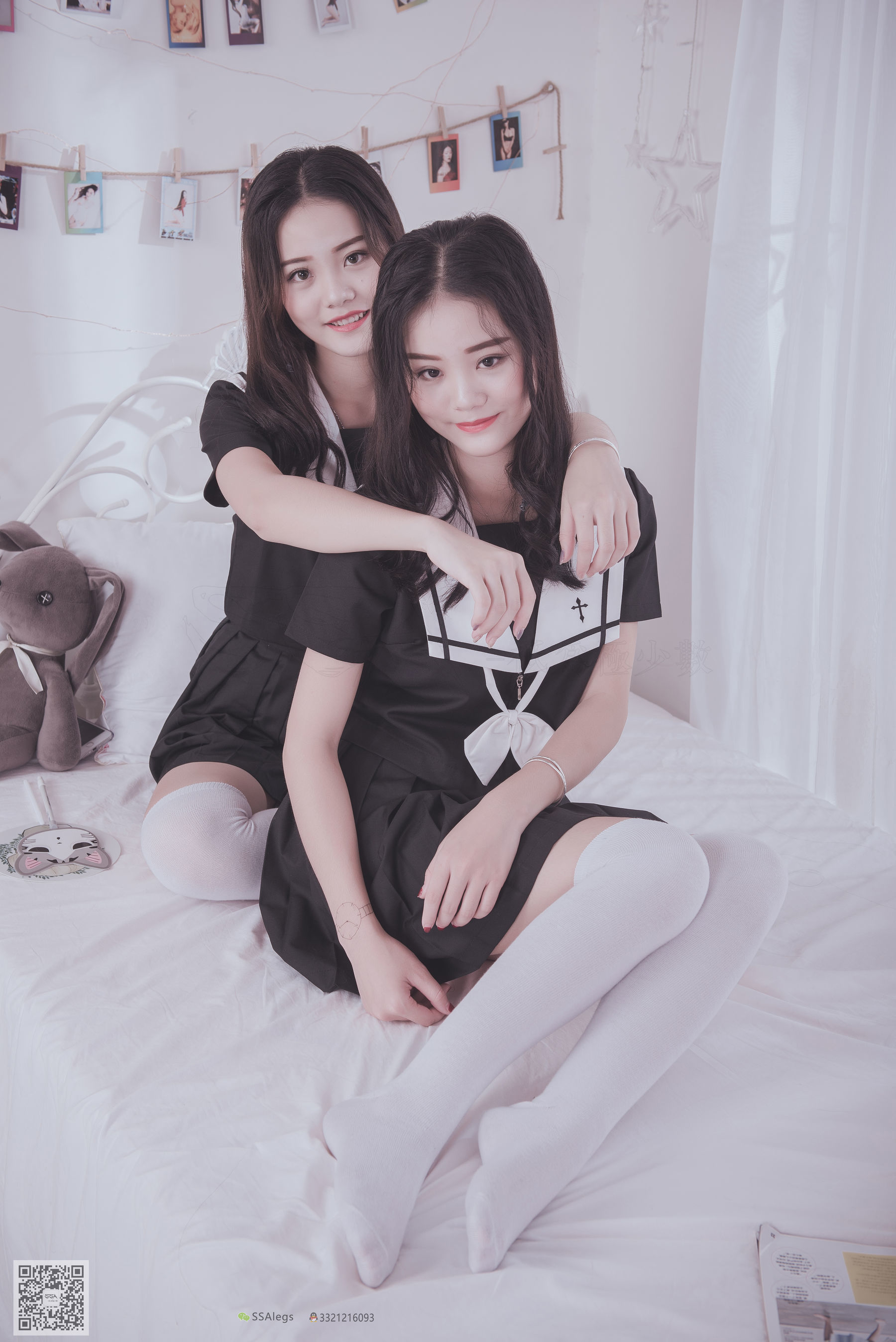 [SSA丝社]超清写真 No.028 青青姐妹 姐妹花的JK情