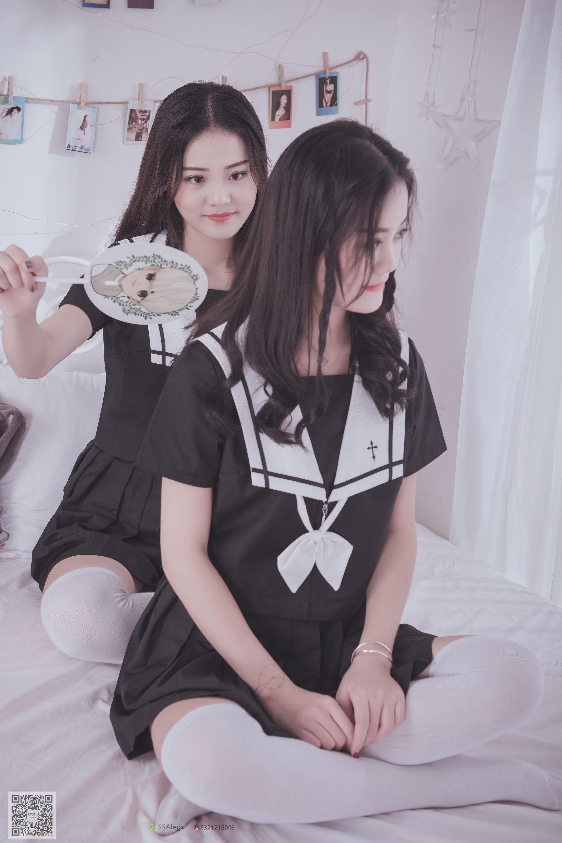 [SSA丝社]超清写真 No.028 青青姐妹 姐妹花的JK情