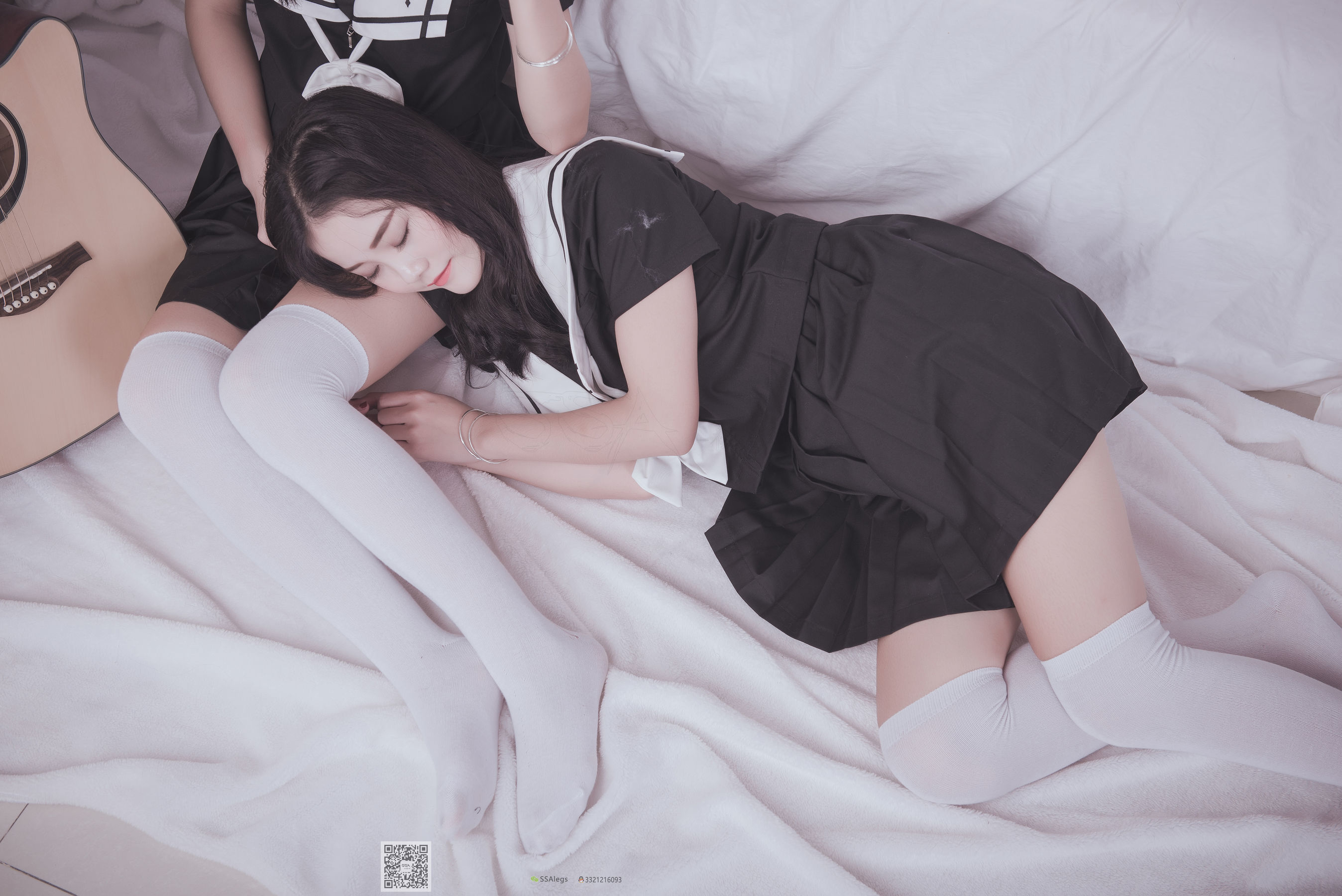 [SSA丝社]超清写真 No.028 青青姐妹 姐妹花的JK情