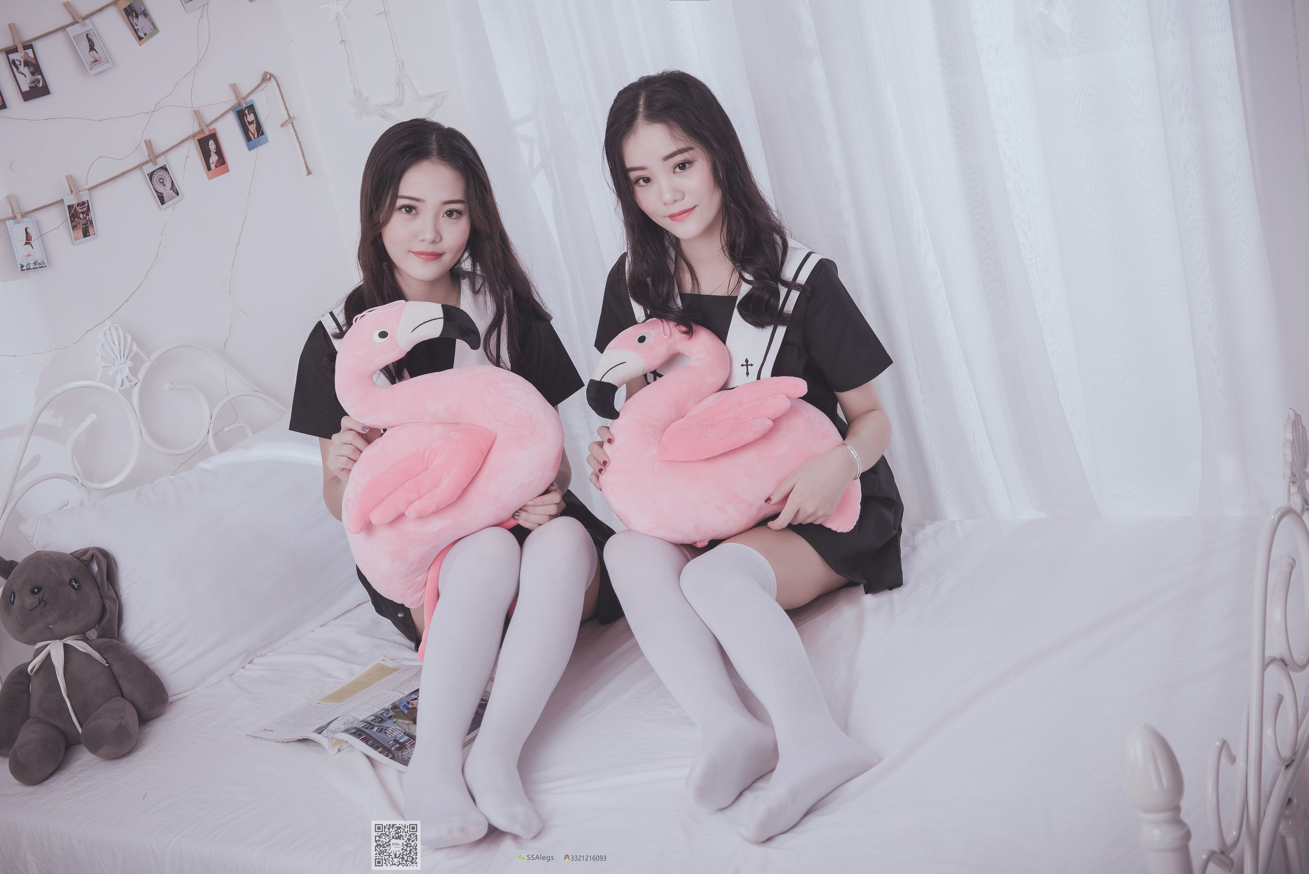 [SSA丝社]超清写真 No.028 青青姐妹 姐妹花的JK情