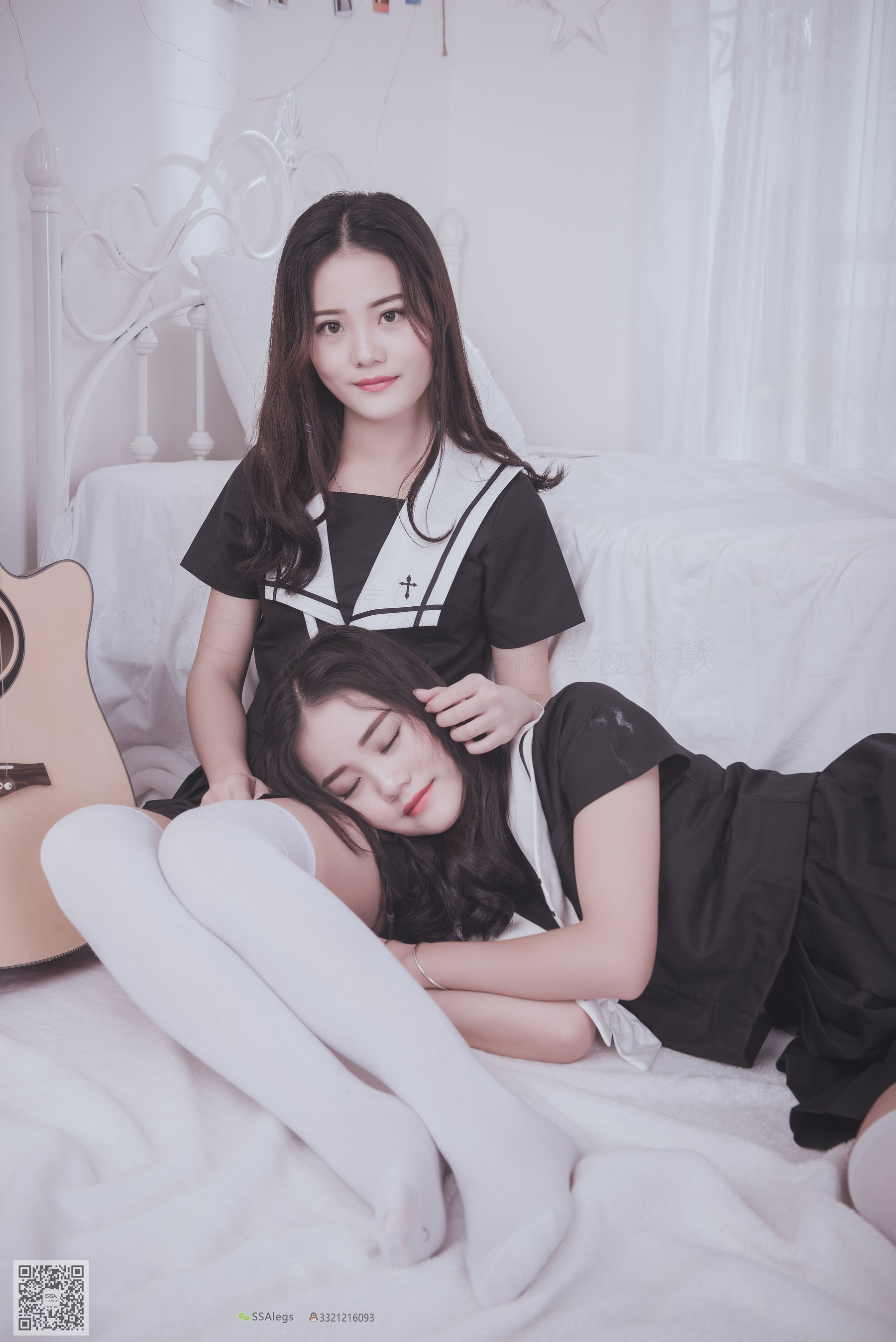 [SSA丝社]超清写真 No.028 青青姐妹 姐妹花的JK情