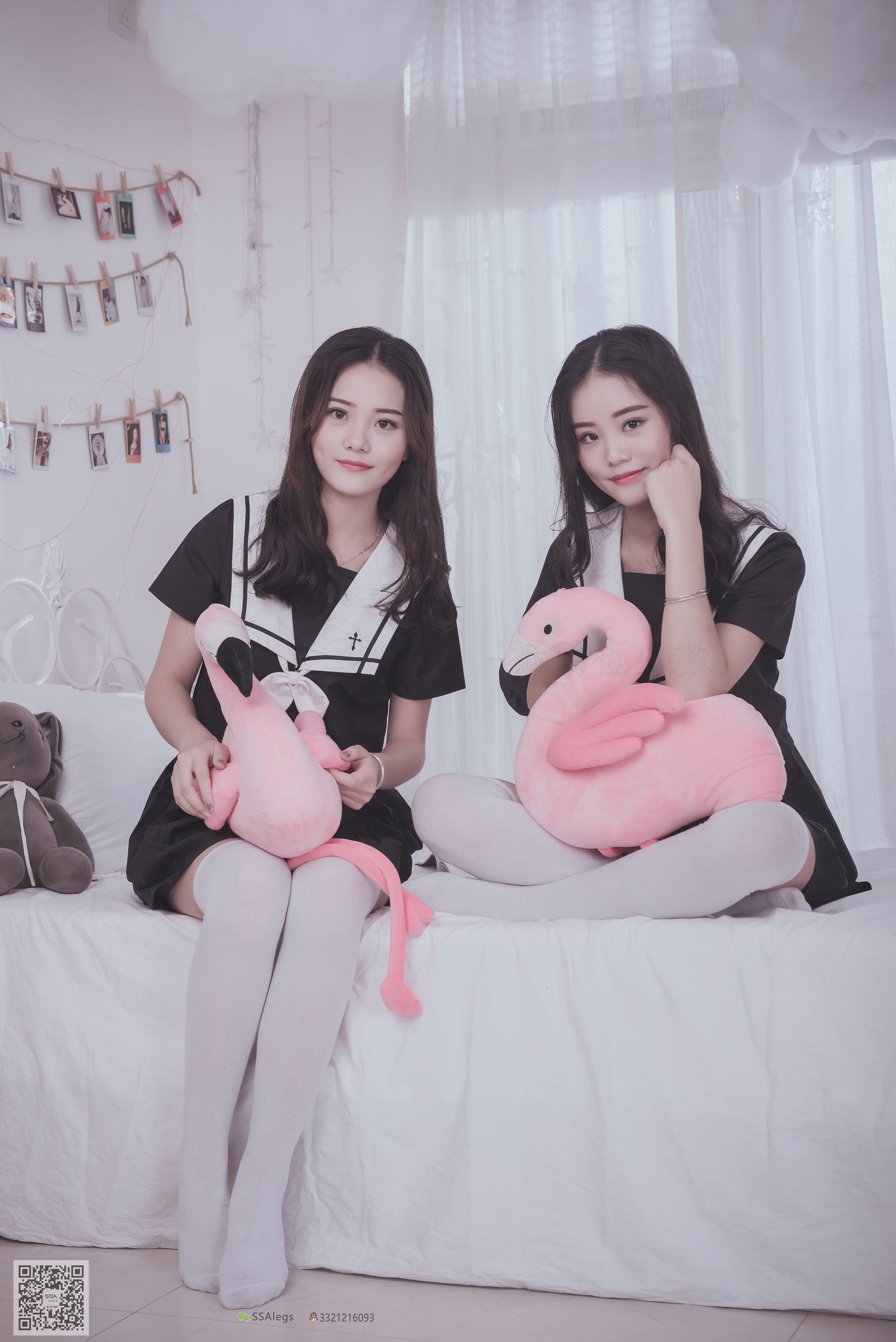 [SSA丝社]超清写真 No.028 青青姐妹 姐妹花的JK情
