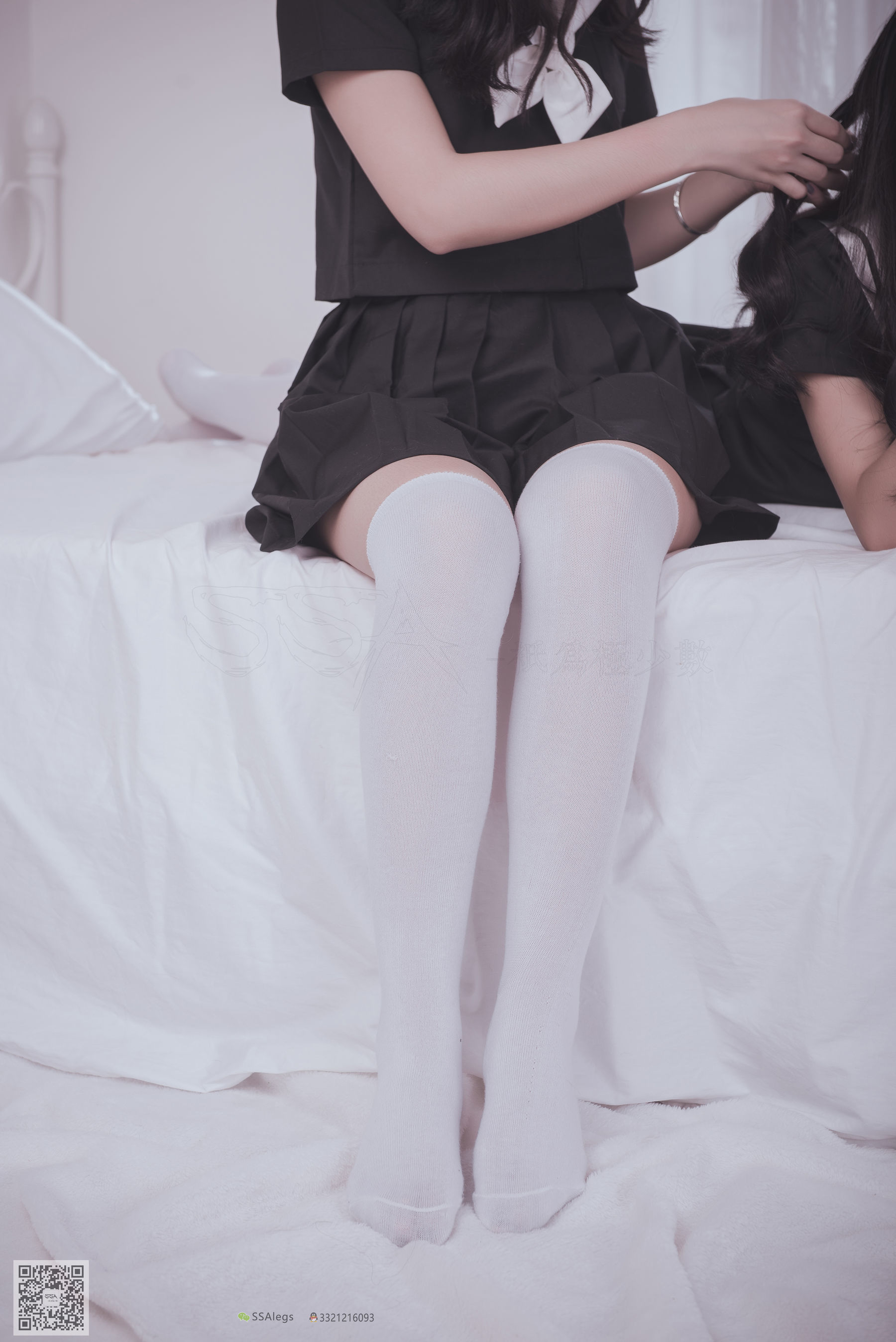 [SSA丝社]超清写真 No.028 青青姐妹 姐妹花的JK情