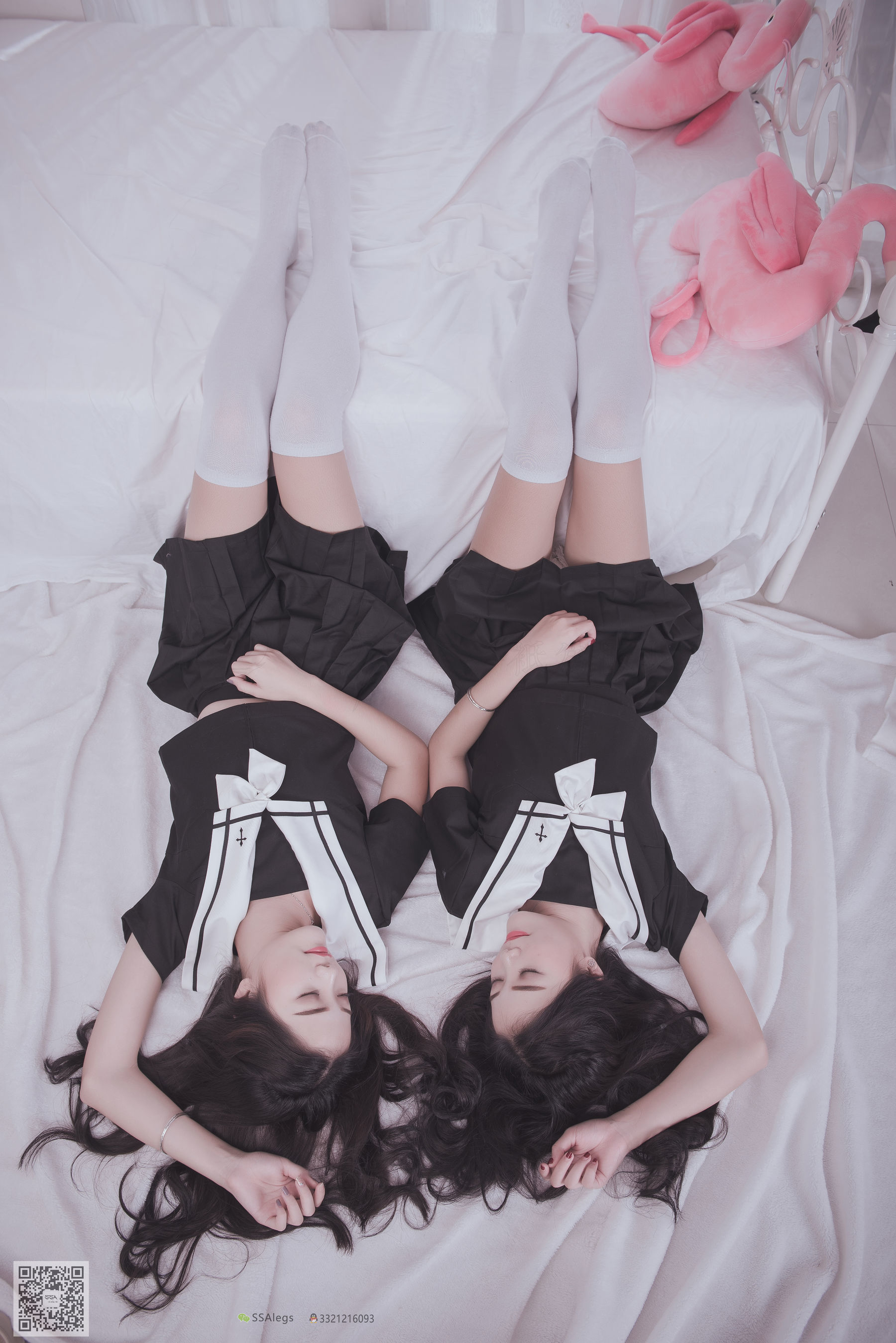 [SSA丝社]超清写真 No.028 青青姐妹 姐妹花的JK情