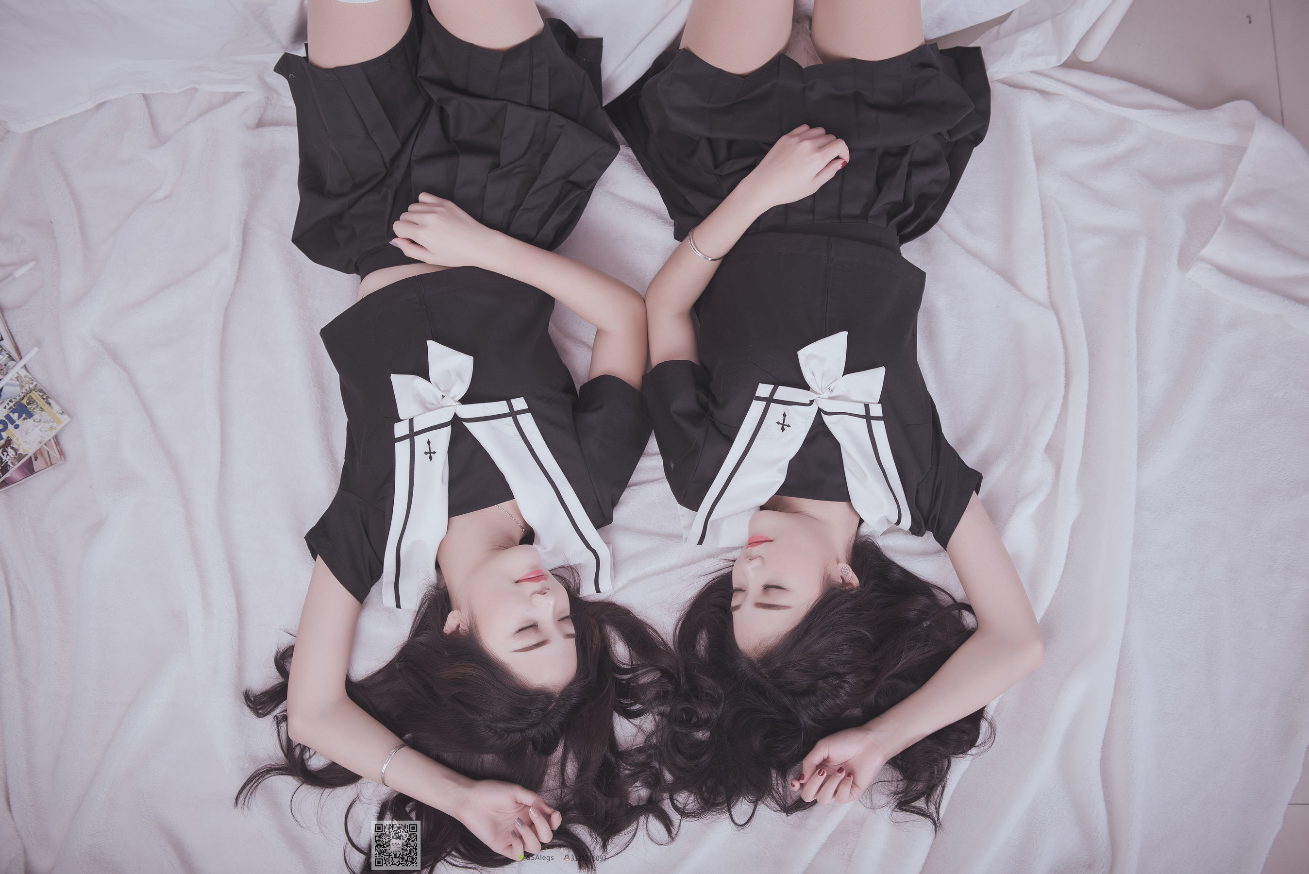 [SSA丝社]超清写真 No.028 青青姐妹 姐妹花的JK情