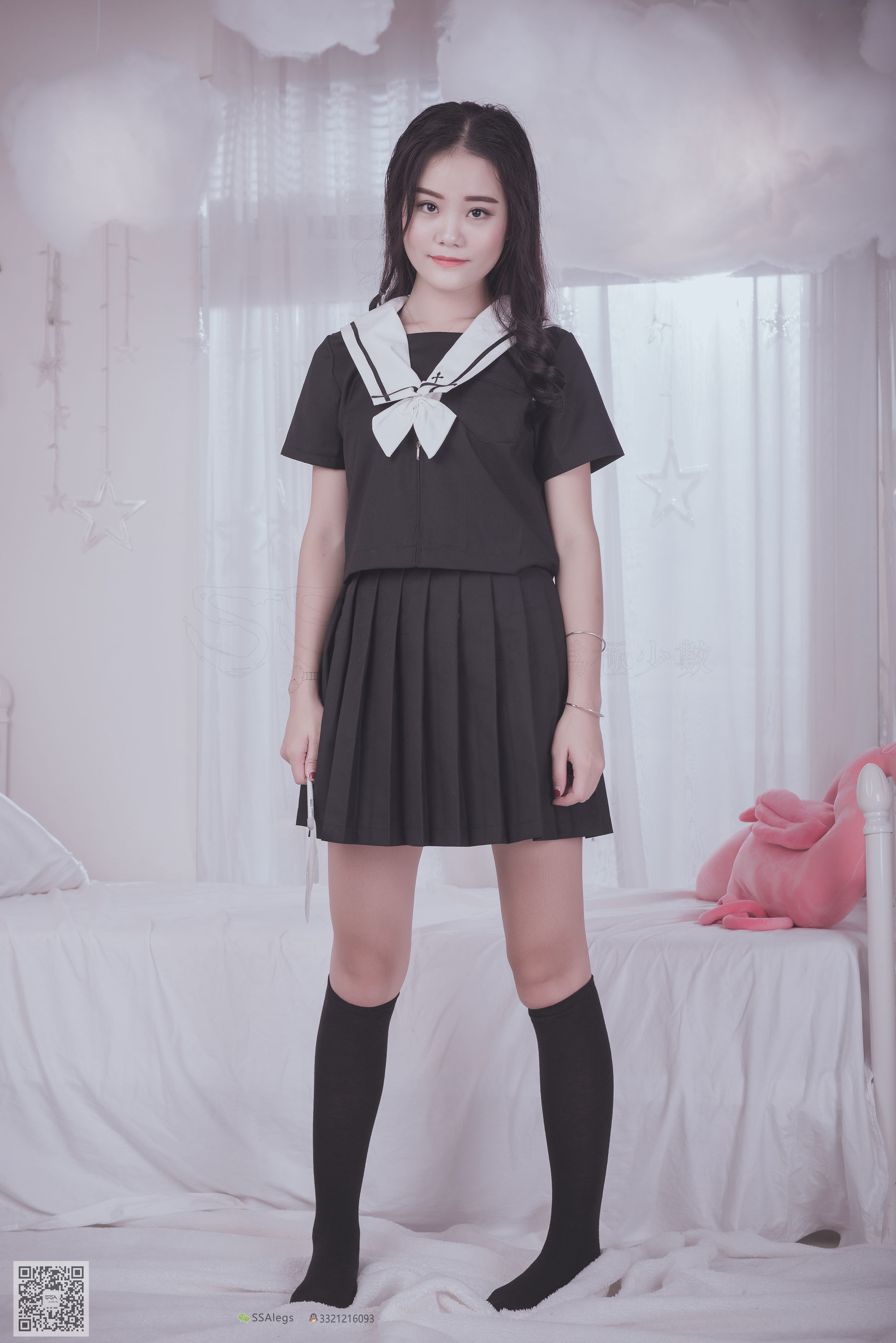 [SSA丝社]超清写真 No.028 青青姐妹 姐妹花的JK情