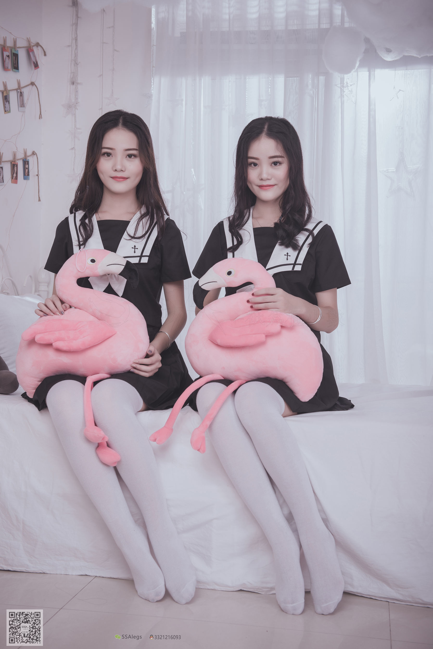 [SSA丝社]超清写真 No.028 青青姐妹 姐妹花的JK情