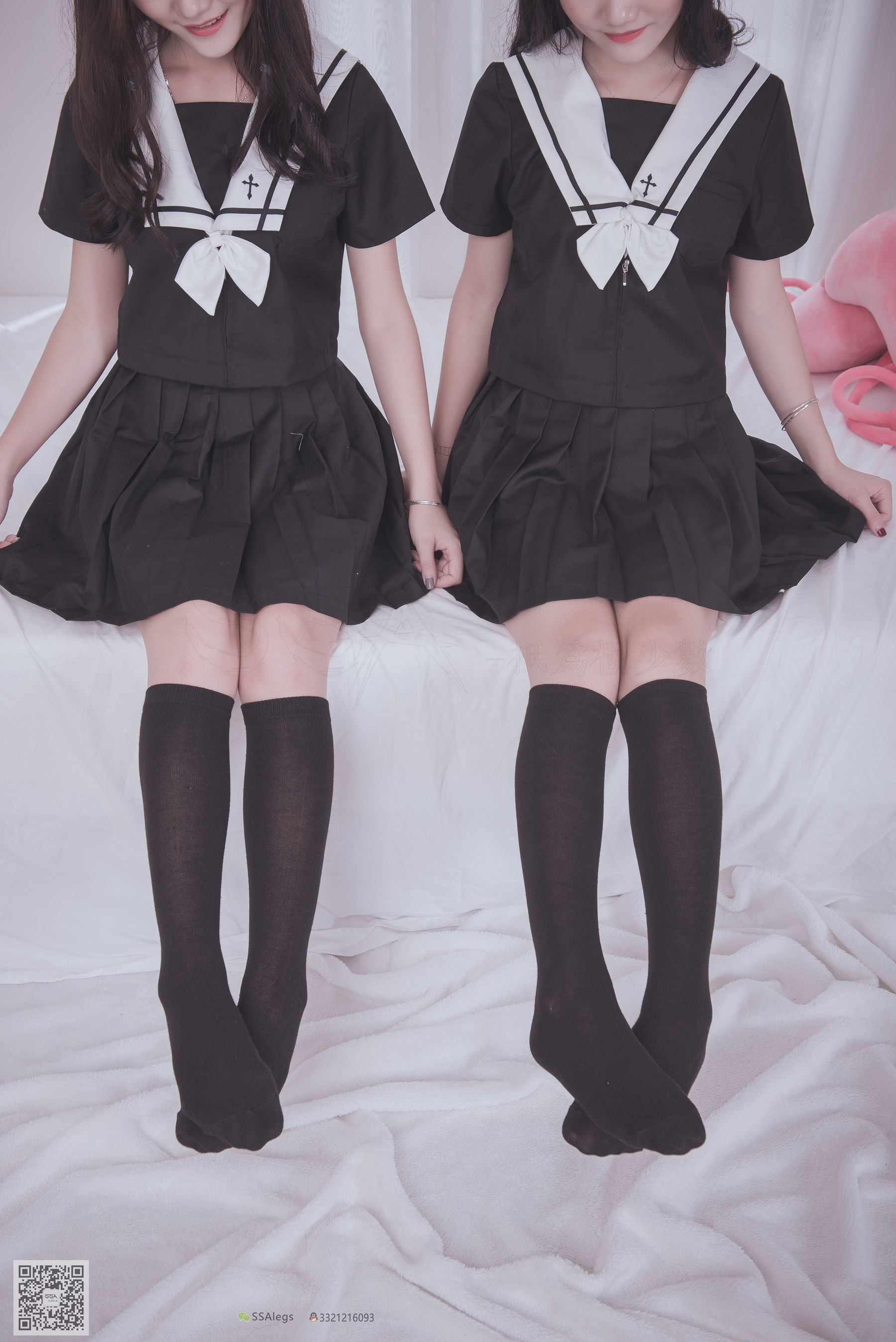 [SSA丝社]超清写真 No.028 青青姐妹 姐妹花的JK情