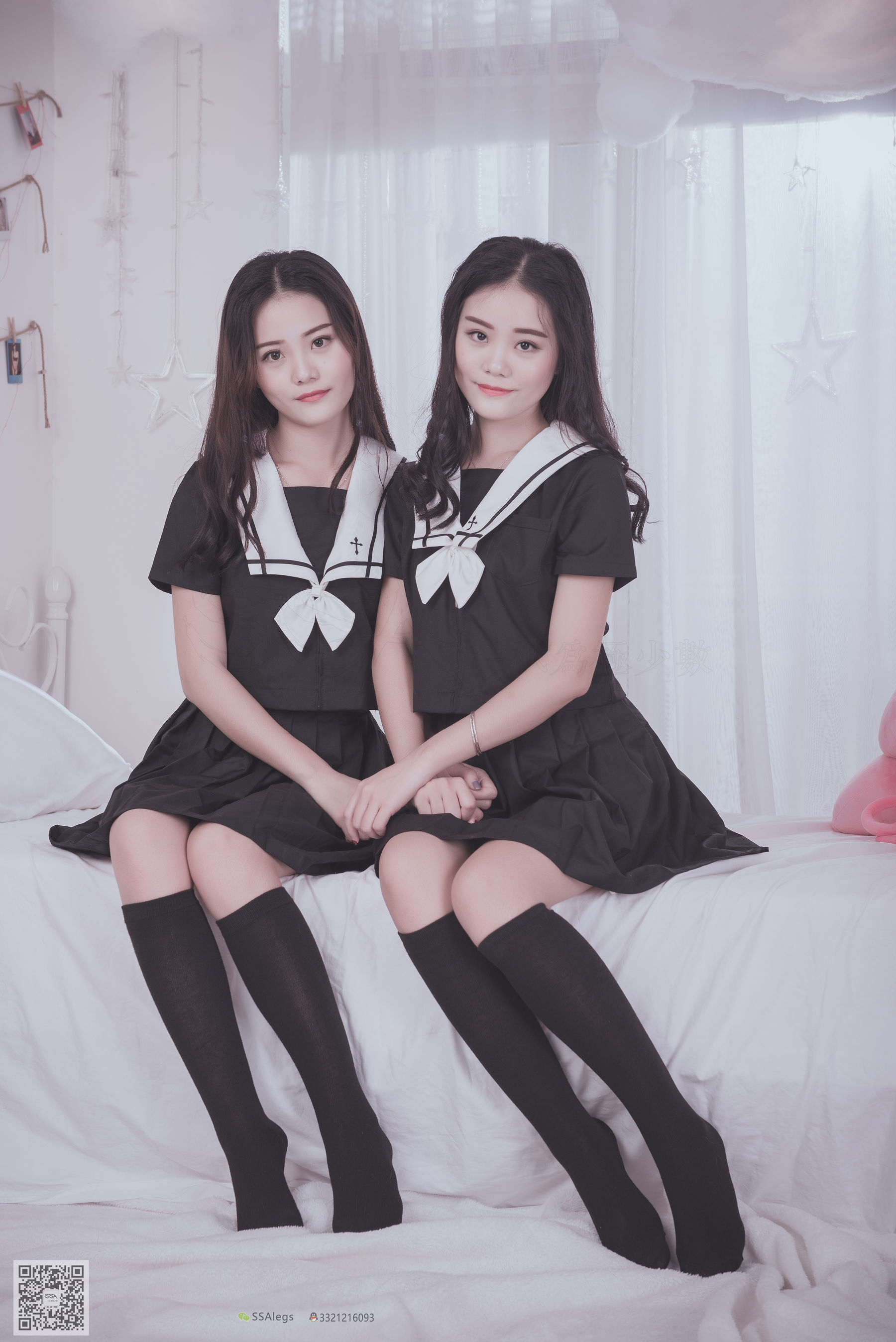 [SSA丝社]超清写真 No.028 青青姐妹 姐妹花的JK情