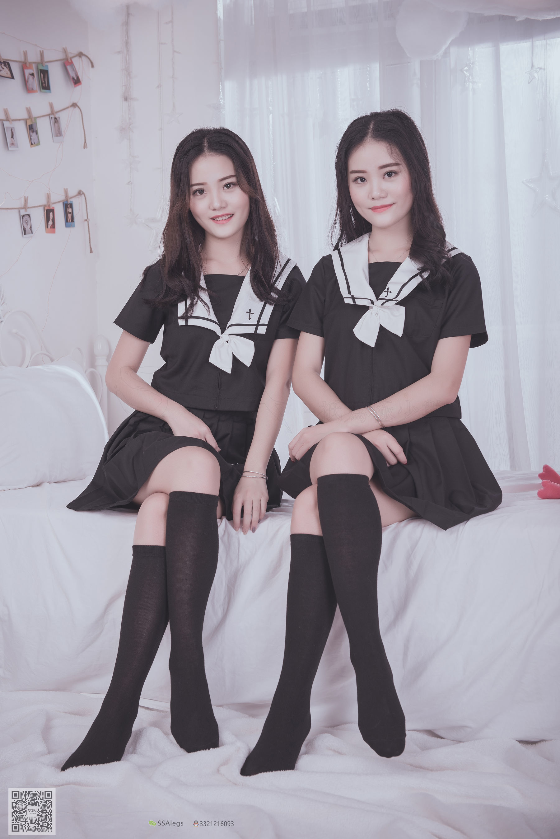 [SSA丝社]超清写真 No.028 青青姐妹 姐妹花的JK情