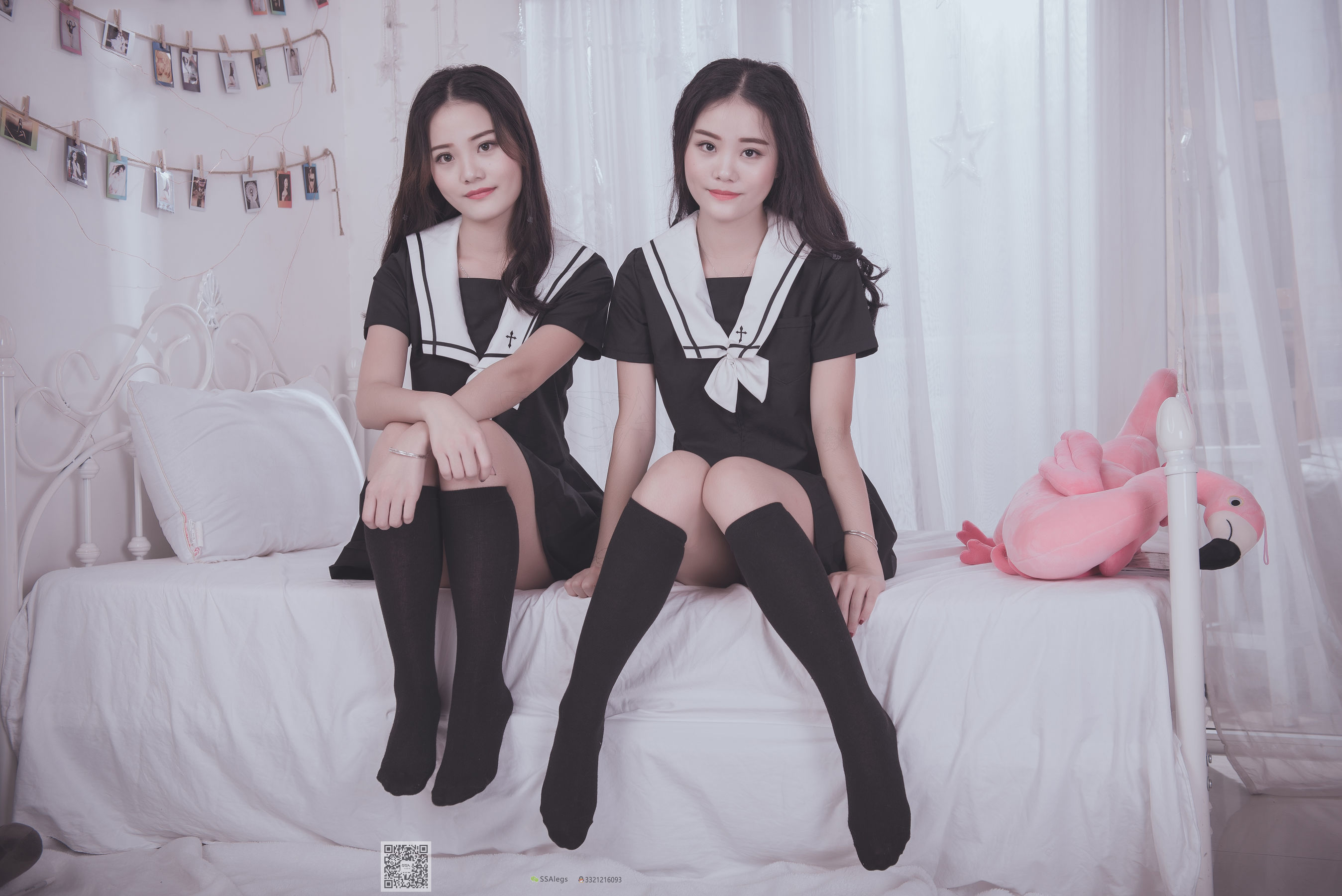 [SSA丝社]超清写真 No.028 青青姐妹 姐妹花的JK情