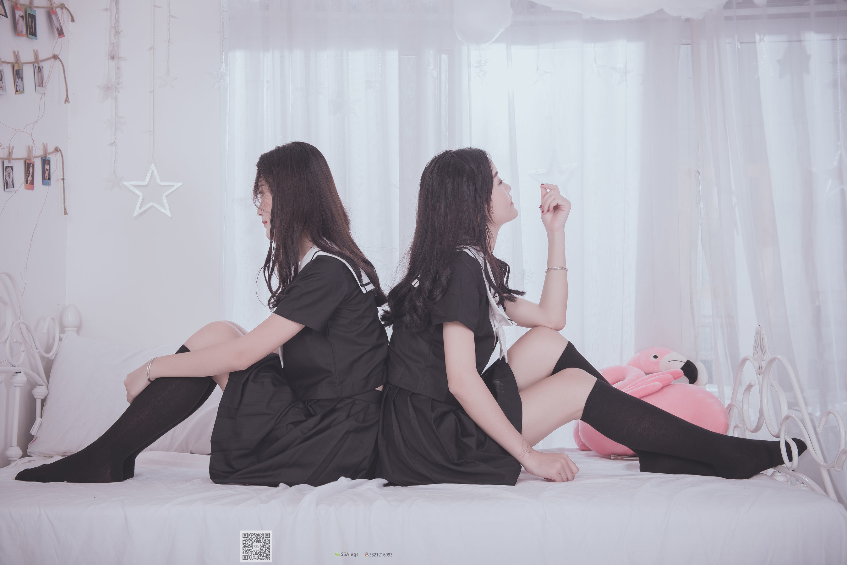 [SSA丝社]超清写真 No.028 青青姐妹 姐妹花的JK情