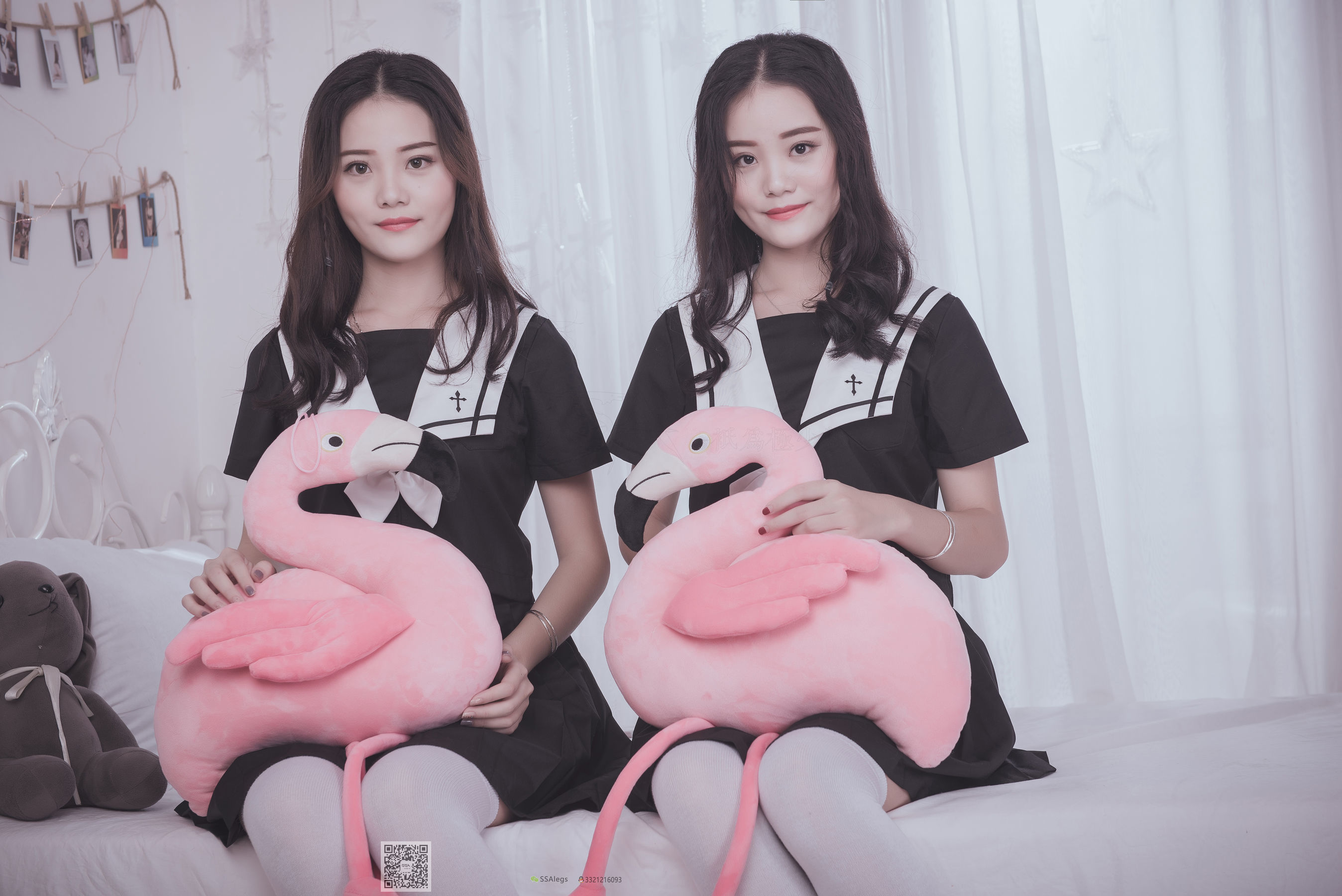 [SSA丝社]超清写真 No.028 青青姐妹 姐妹花的JK情