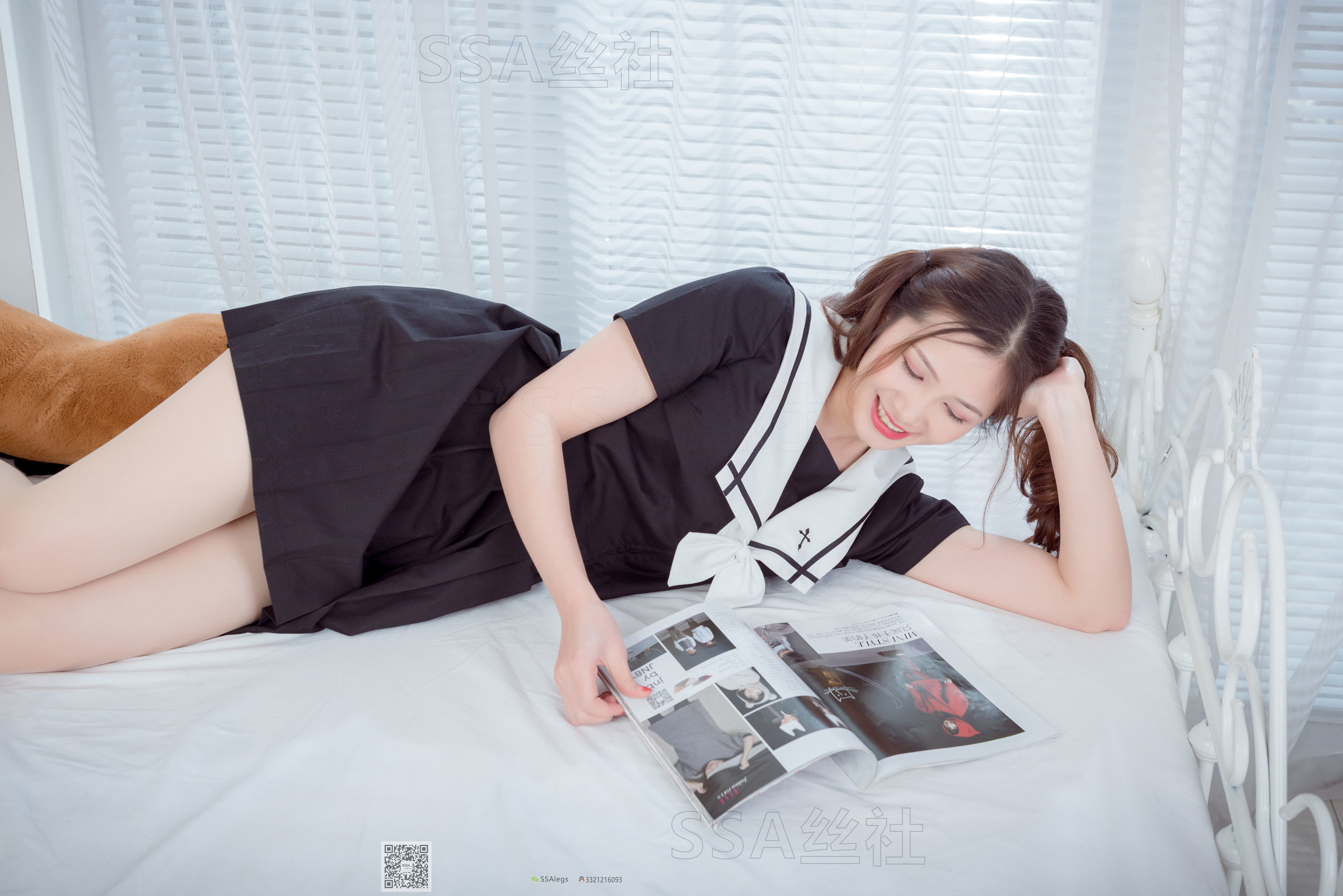 [SSA丝社]超清写真 No.079 雯雯 笑容治愈系小姐姐jk制服