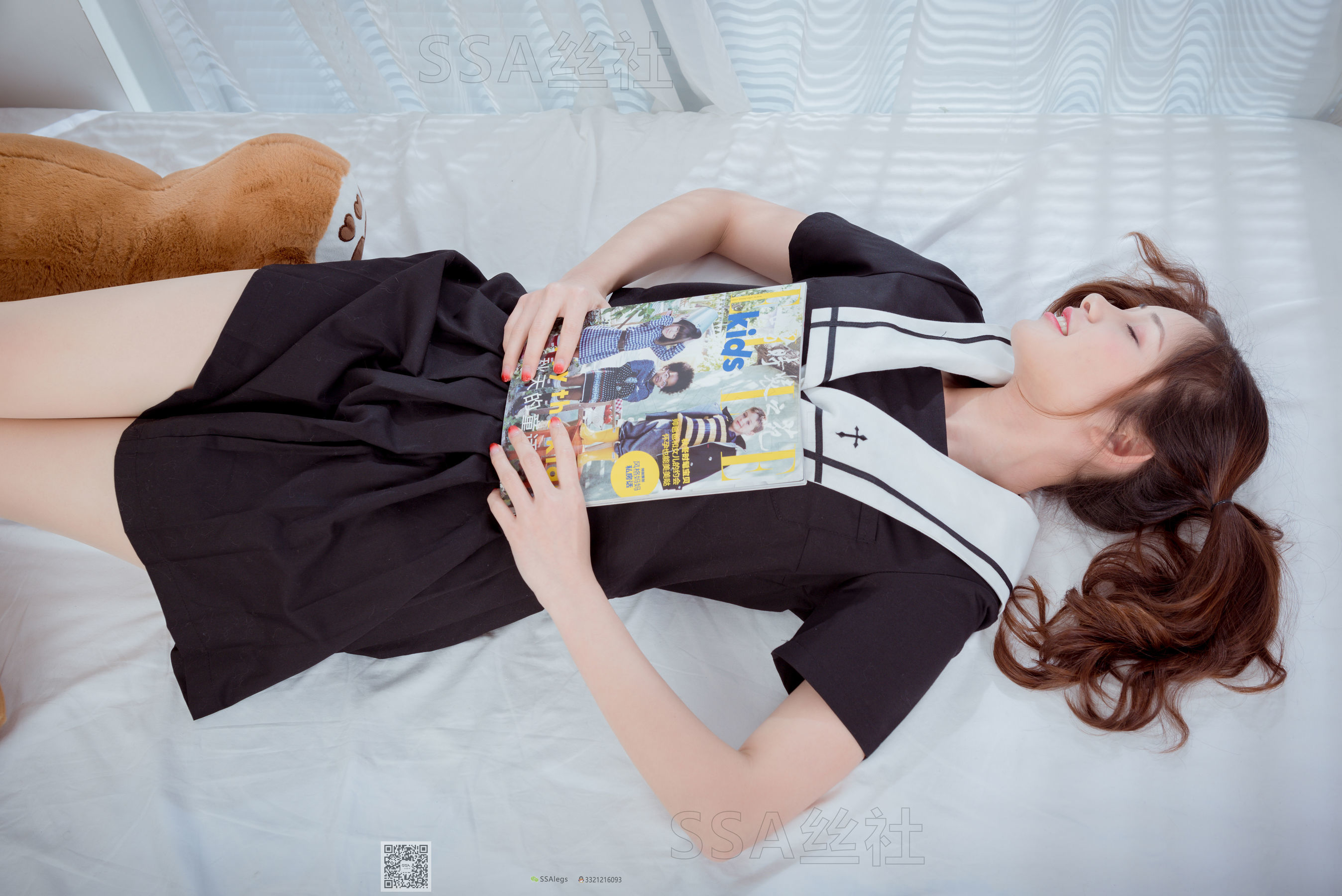 [SSA丝社]超清写真 No.079 雯雯 笑容治愈系小姐姐jk制服