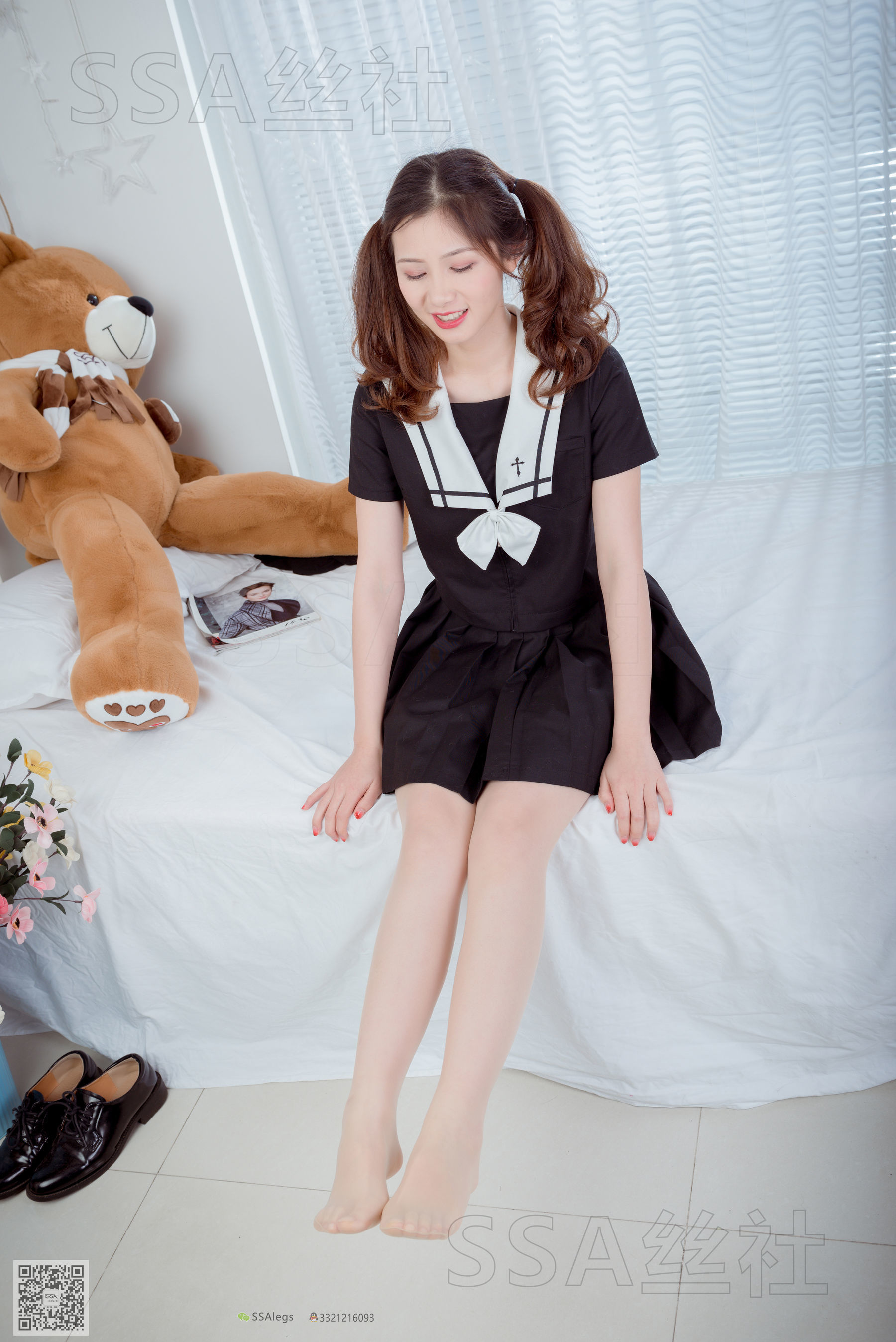 [SSA丝社]超清写真 No.079 雯雯 笑容治愈系小姐姐jk制服