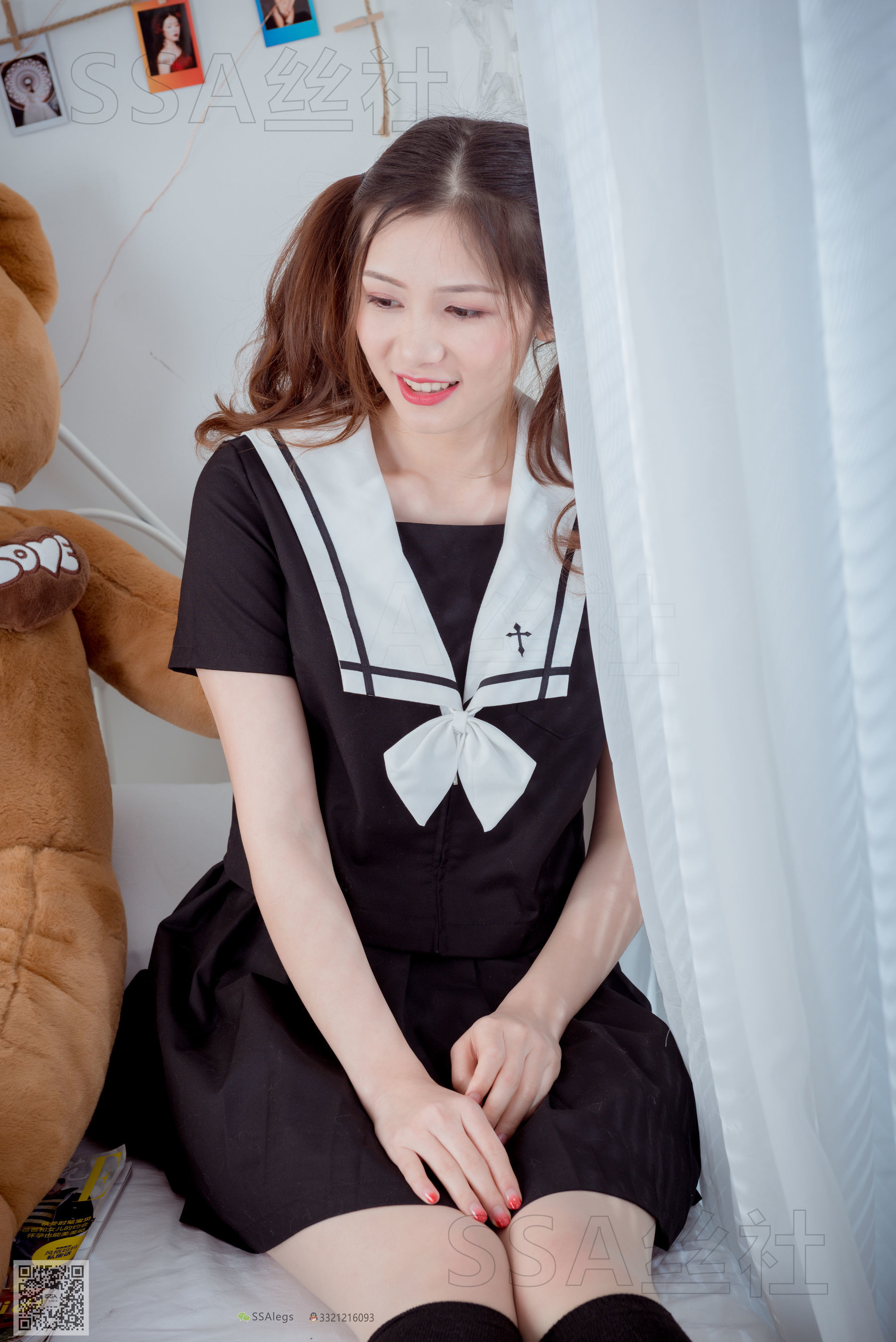 [SSA丝社]超清写真 No.079 雯雯 笑容治愈系小姐姐jk制服