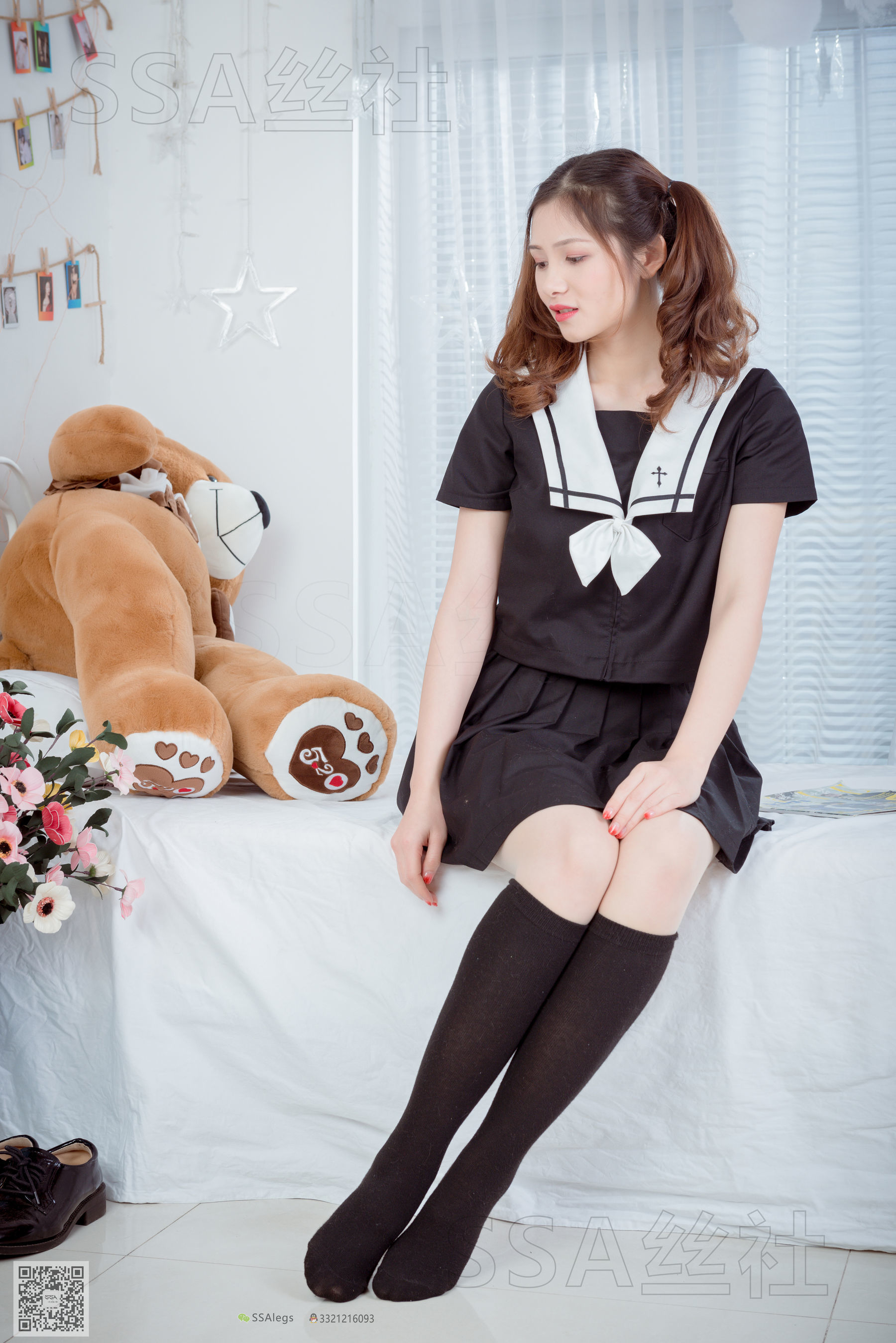 [SSA丝社]超清写真 No.079 雯雯 笑容治愈系小姐姐jk制服