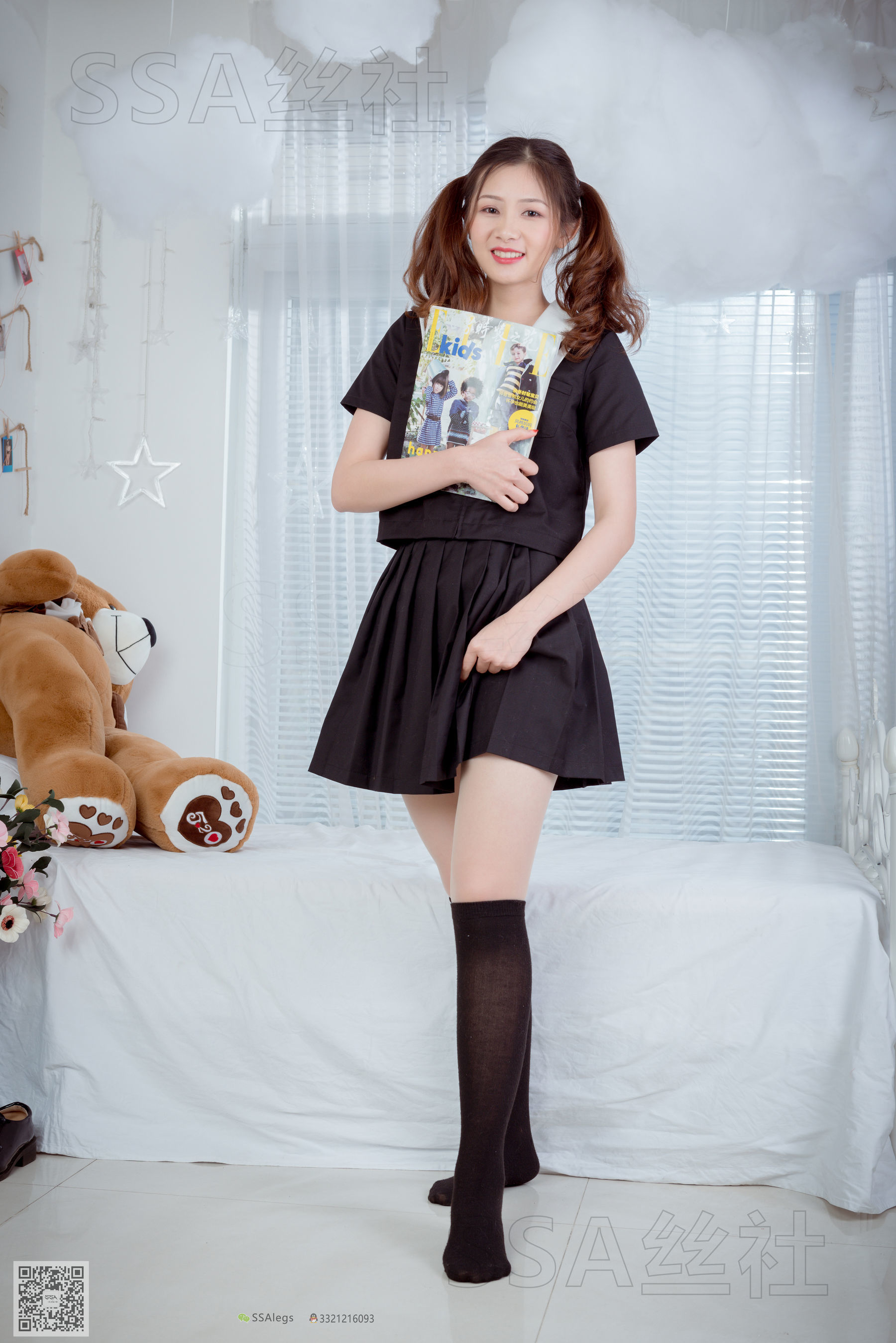 [SSA丝社]超清写真 No.079 雯雯 笑容治愈系小姐姐jk制服