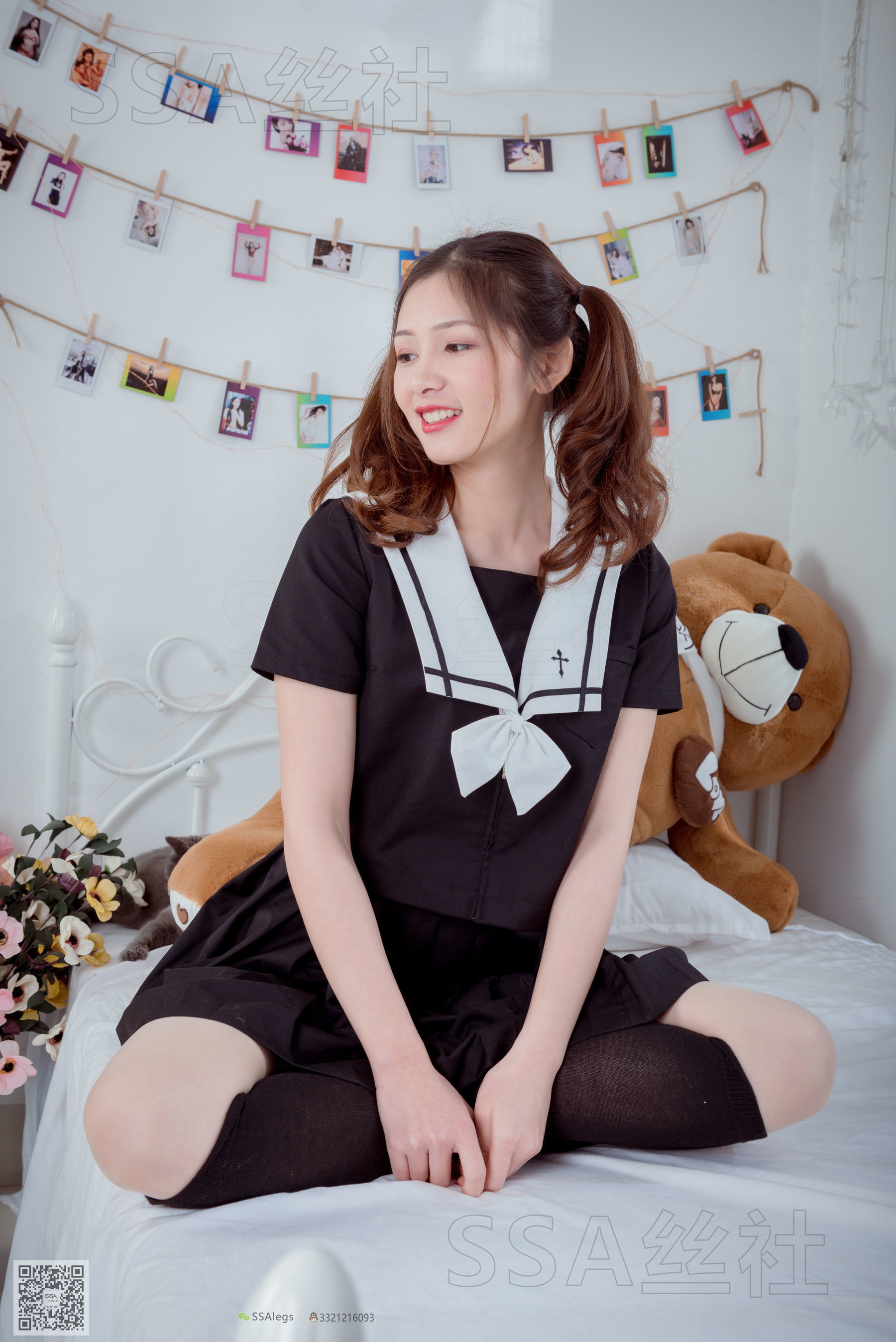 [SSA丝社]超清写真 No.079 雯雯 笑容治愈系小姐姐jk制服