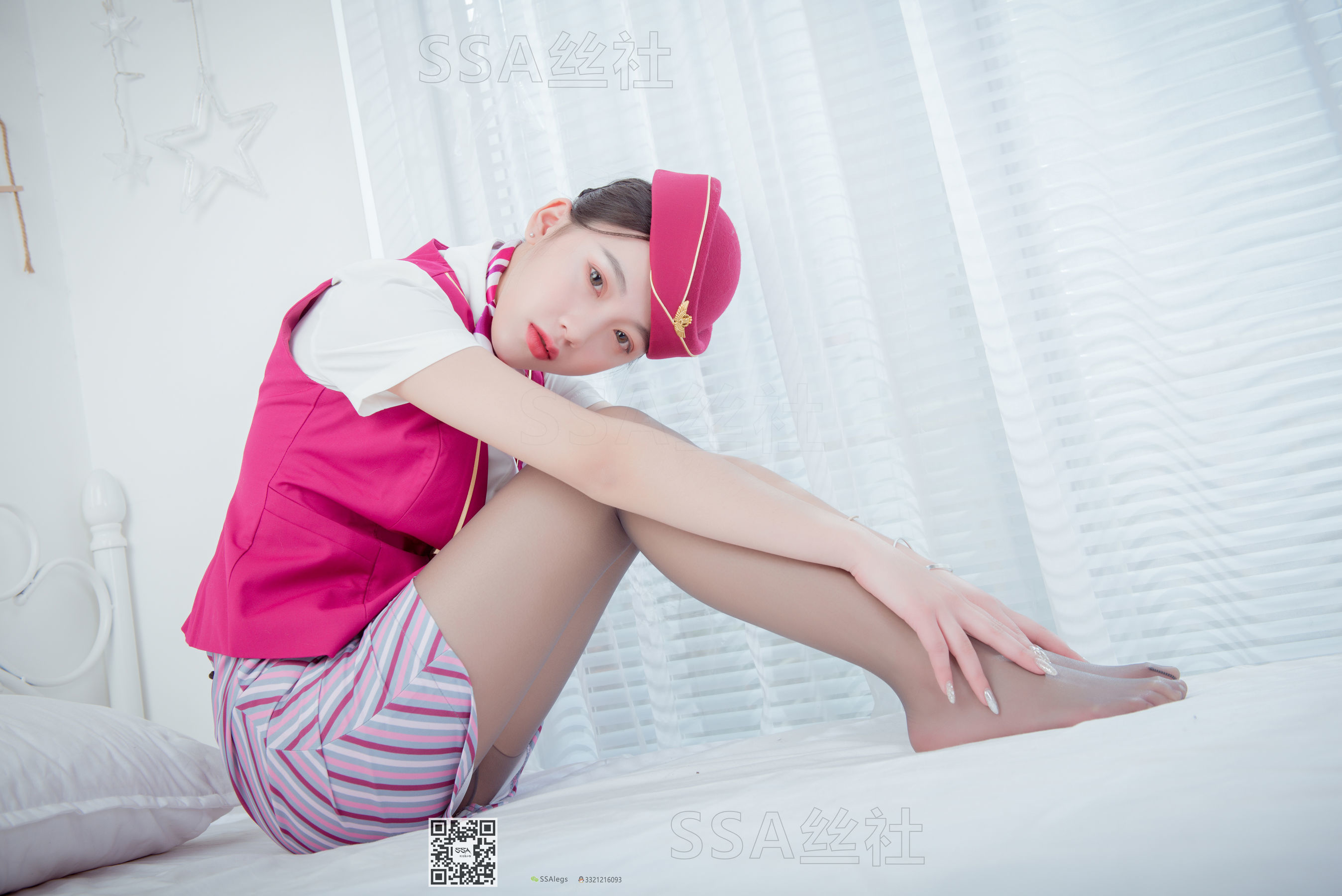 [SSA丝社]超清写真 No.090 腿模大大 空姐制服秀