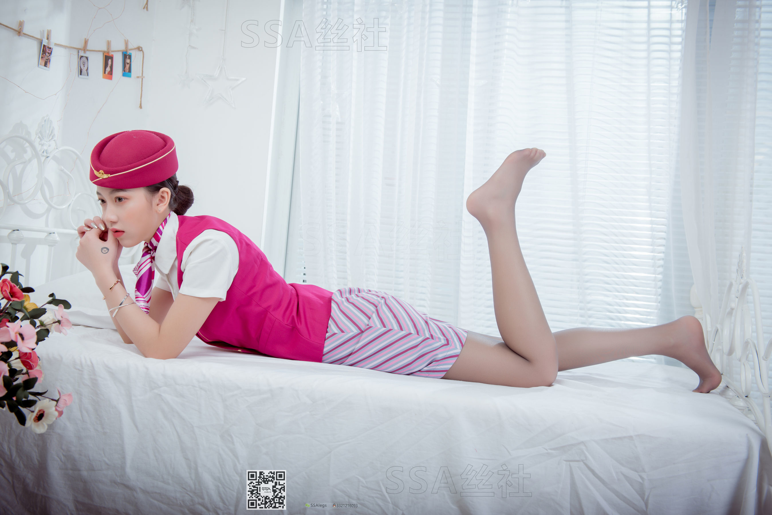 [SSA丝社]超清写真 No.090 腿模大大 空姐制服秀