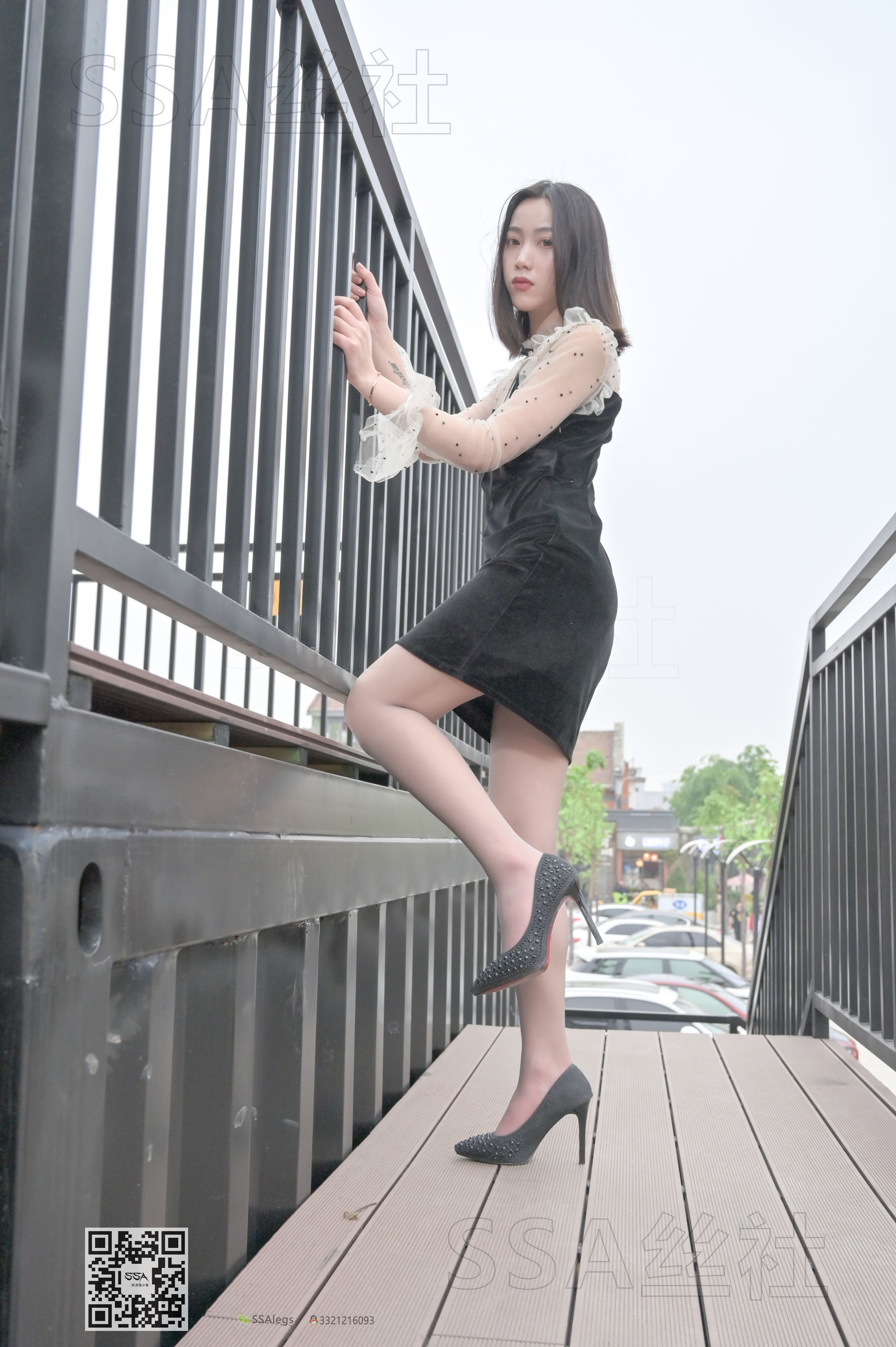 [SSA丝社]超清写真 No.096 大大 街拍腿模灰丝