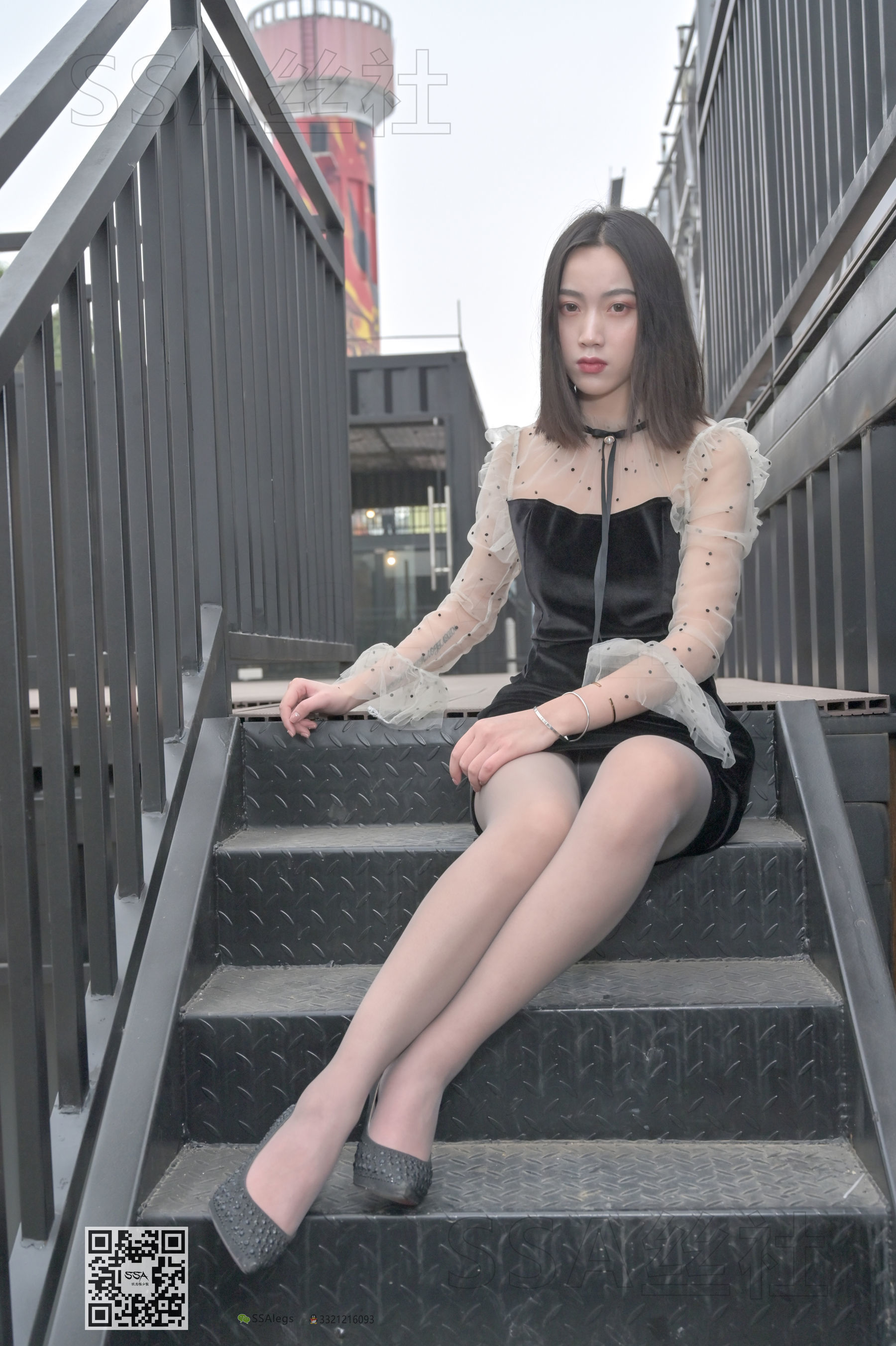 [SSA丝社]超清写真 No.096 大大 街拍腿模灰丝
