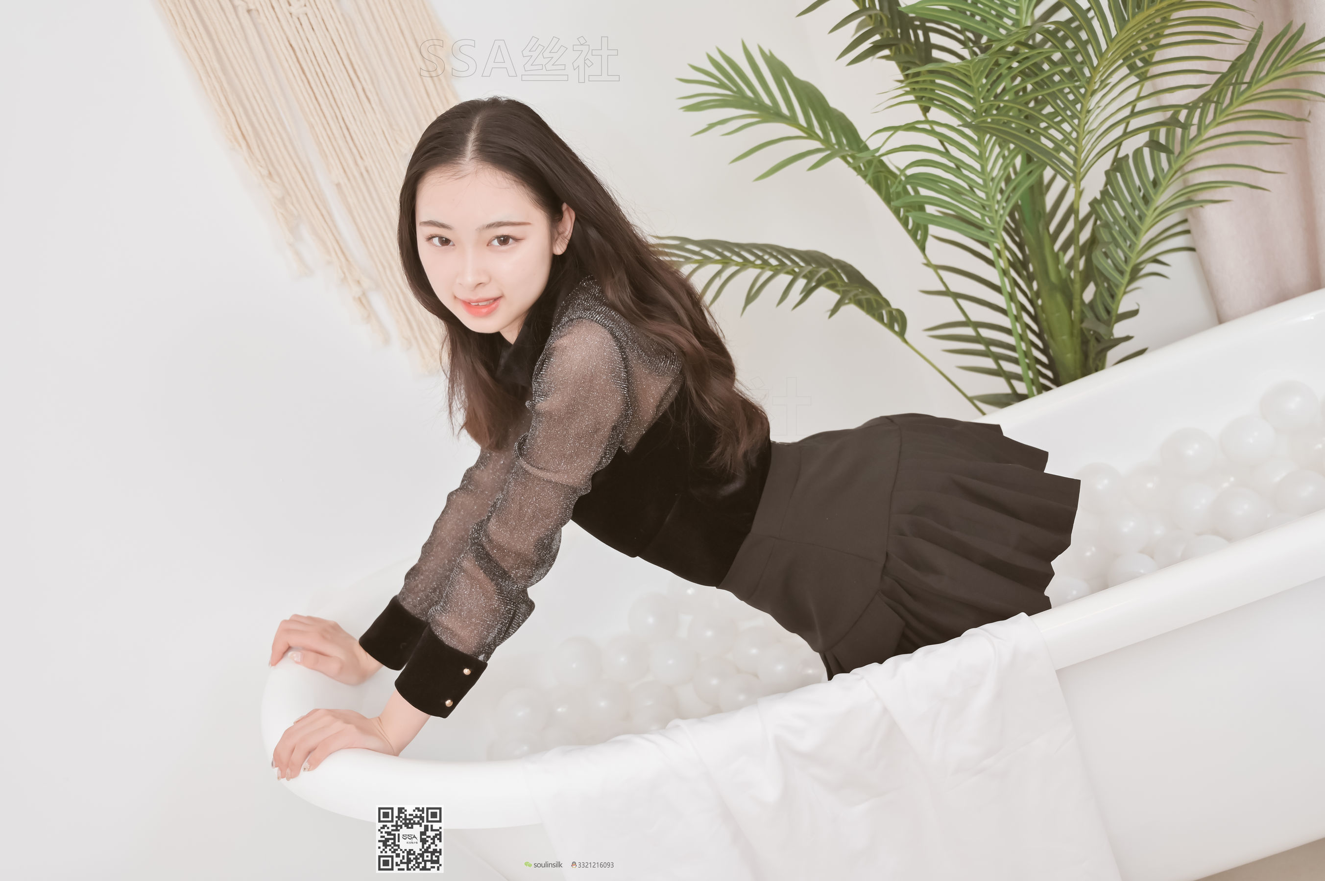 [SSA丝社]超清写真 No.112 腿模文娟 教你室内拍摄
