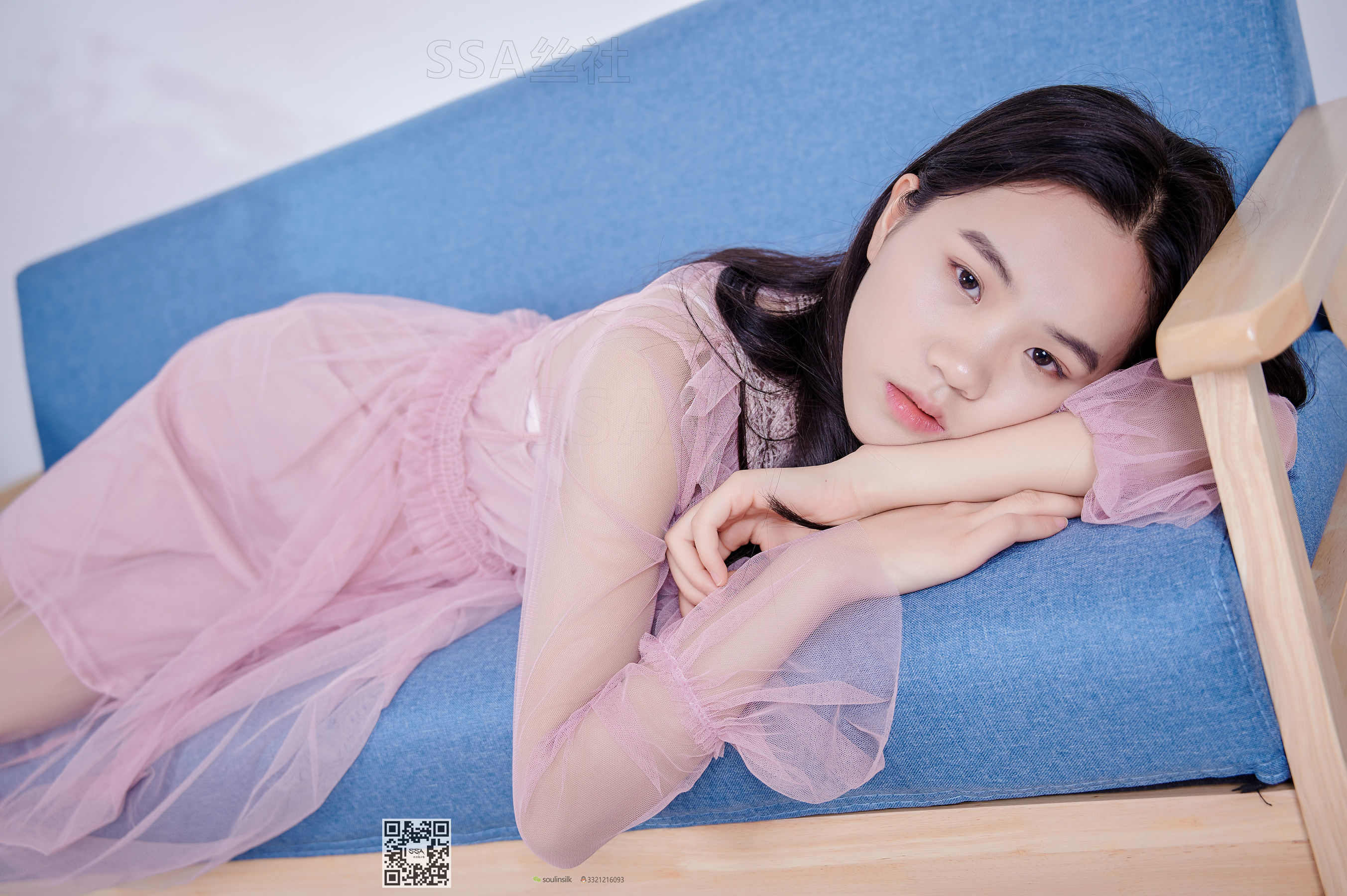 [SSA丝社]超清写真 No.114 腿模慧慧 笑容治愈系套少女粉