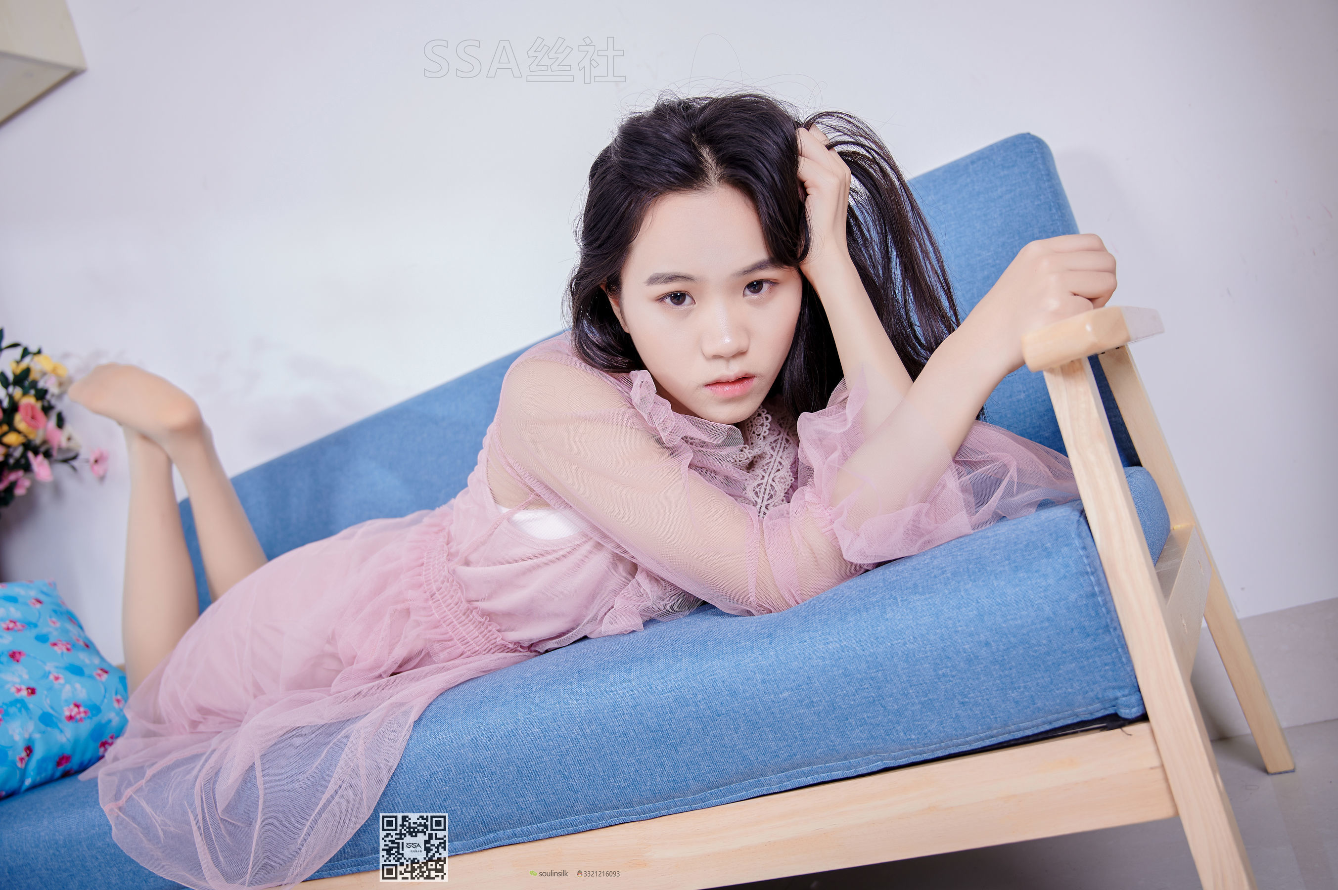 [SSA丝社]超清写真 No.114 腿模慧慧 笑容治愈系套少女粉