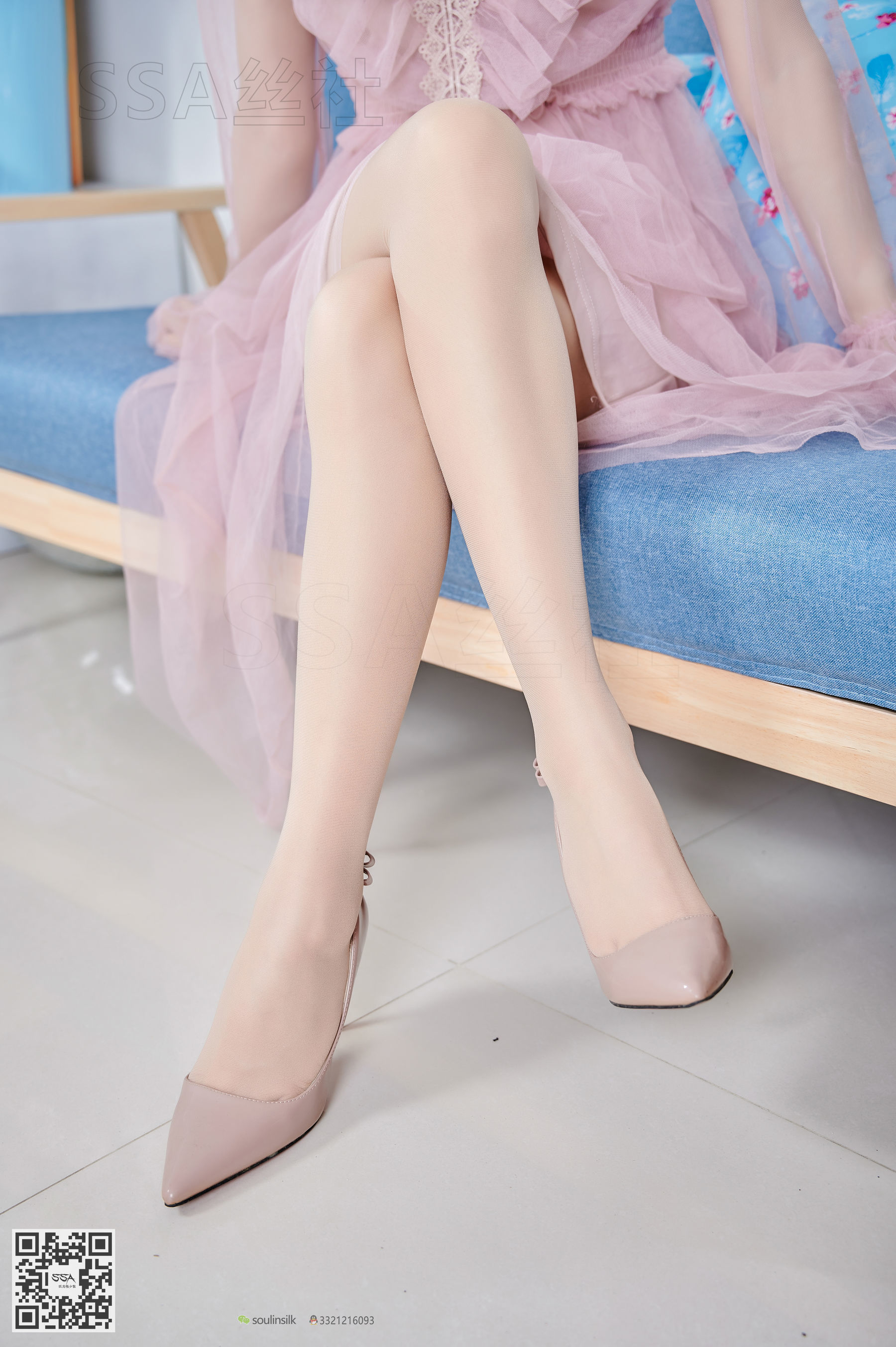[SSA丝社]超清写真 No.114 腿模慧慧 笑容治愈系套少女粉