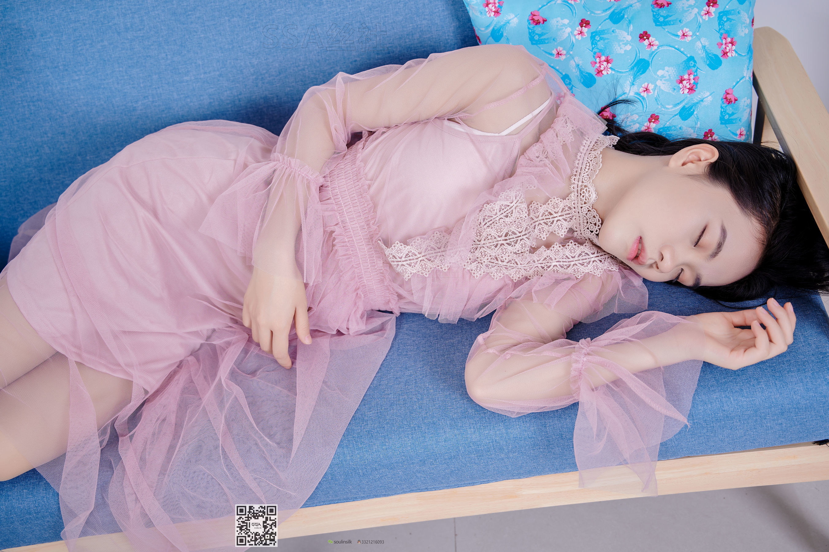 [SSA丝社]超清写真 No.114 腿模慧慧 笑容治愈系套少女粉