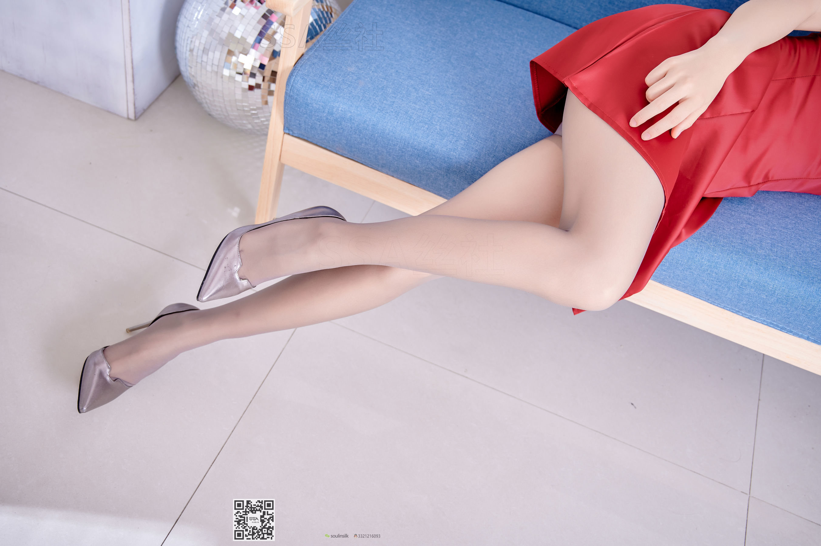 [SSA丝社]超清写真 No.118 模特慧慧 红裙灰丝