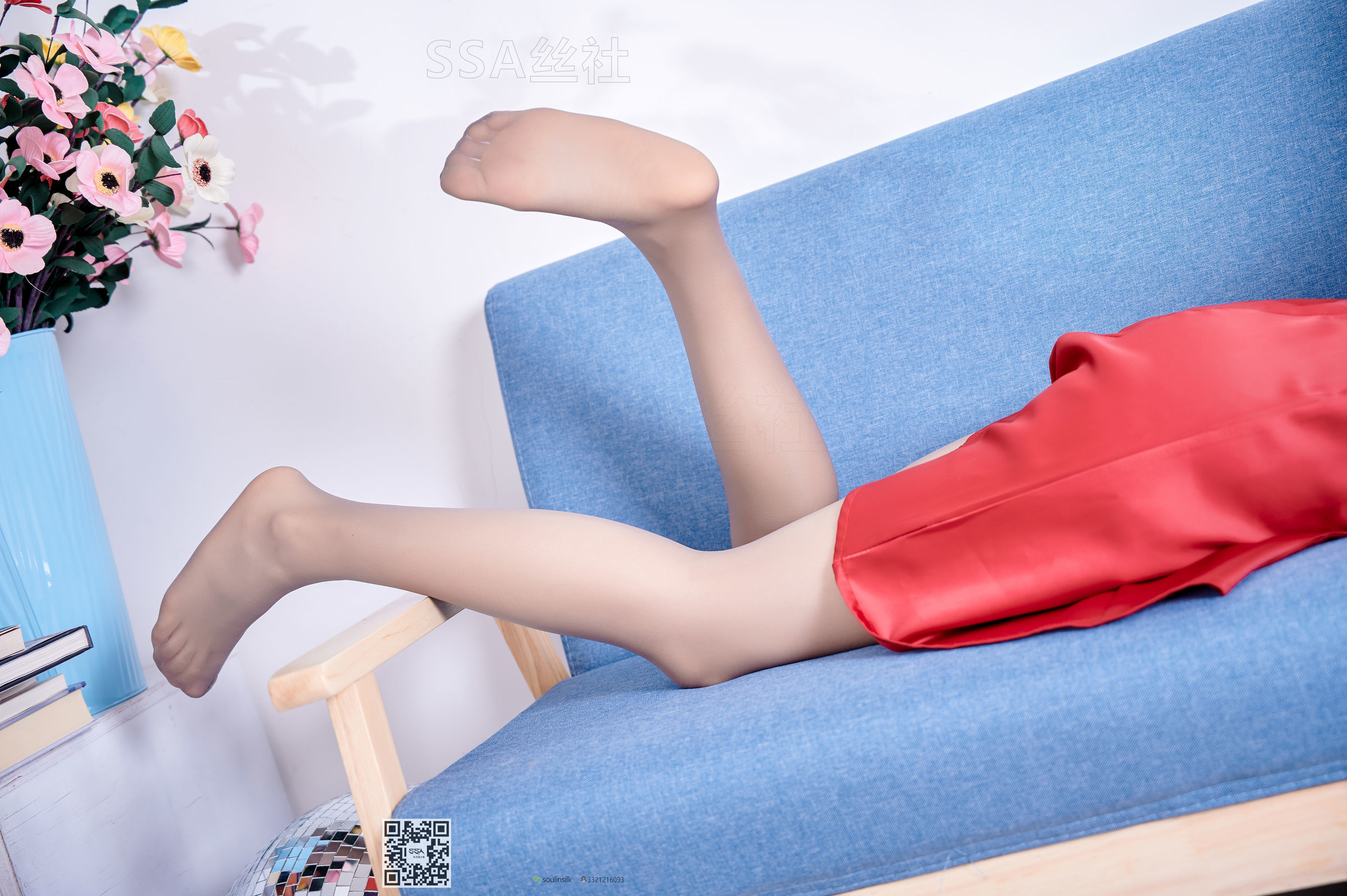 [SSA丝社]超清写真 No.118 模特慧慧 红裙灰丝