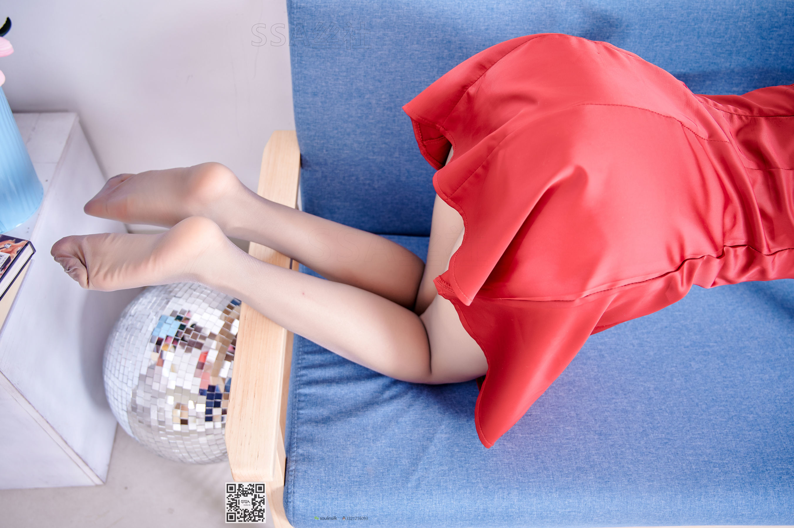[SSA丝社]超清写真 No.118 模特慧慧 红裙灰丝