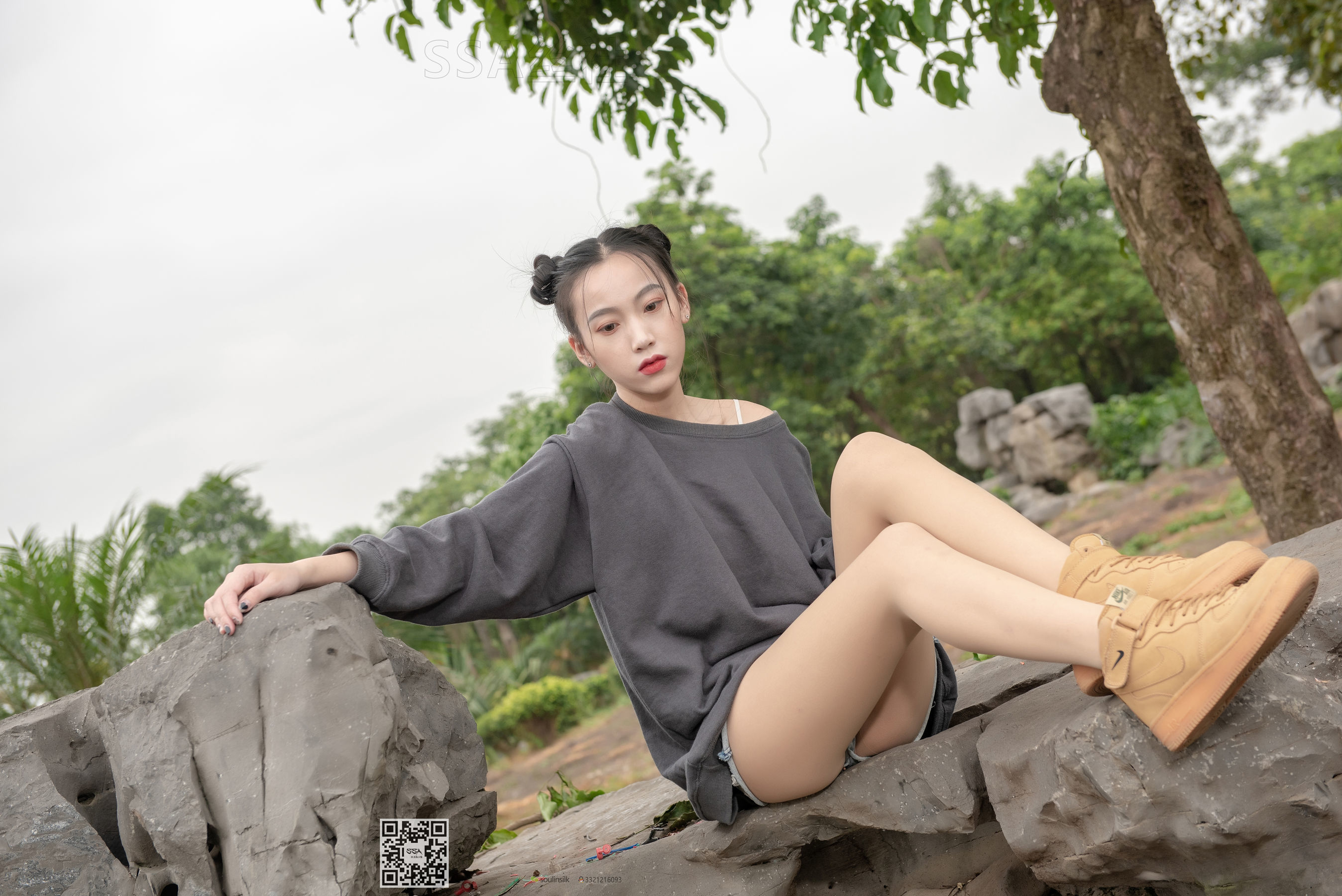 [SSA丝社]超清写真 No.125 腿模大大 郊外踏青之旅