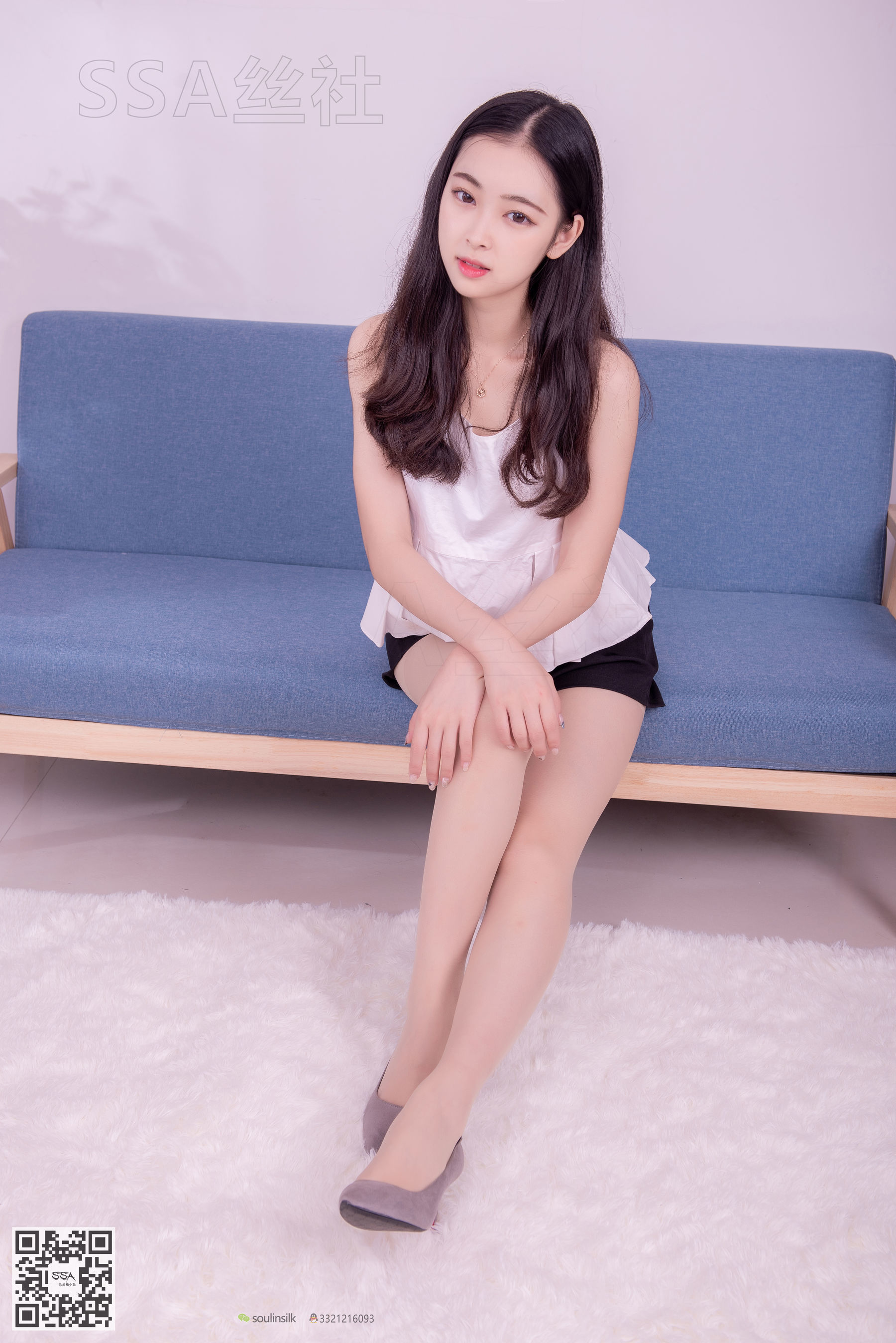 [SSA丝社]超清写真 No.129 文娟 青春美少女肉丝美腿