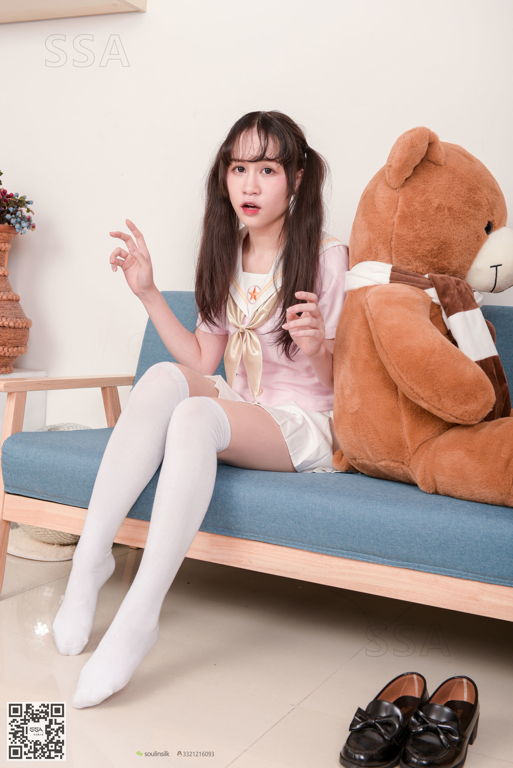 [SSA丝社]超清写真 No.144 丹丹 粉色JK制服