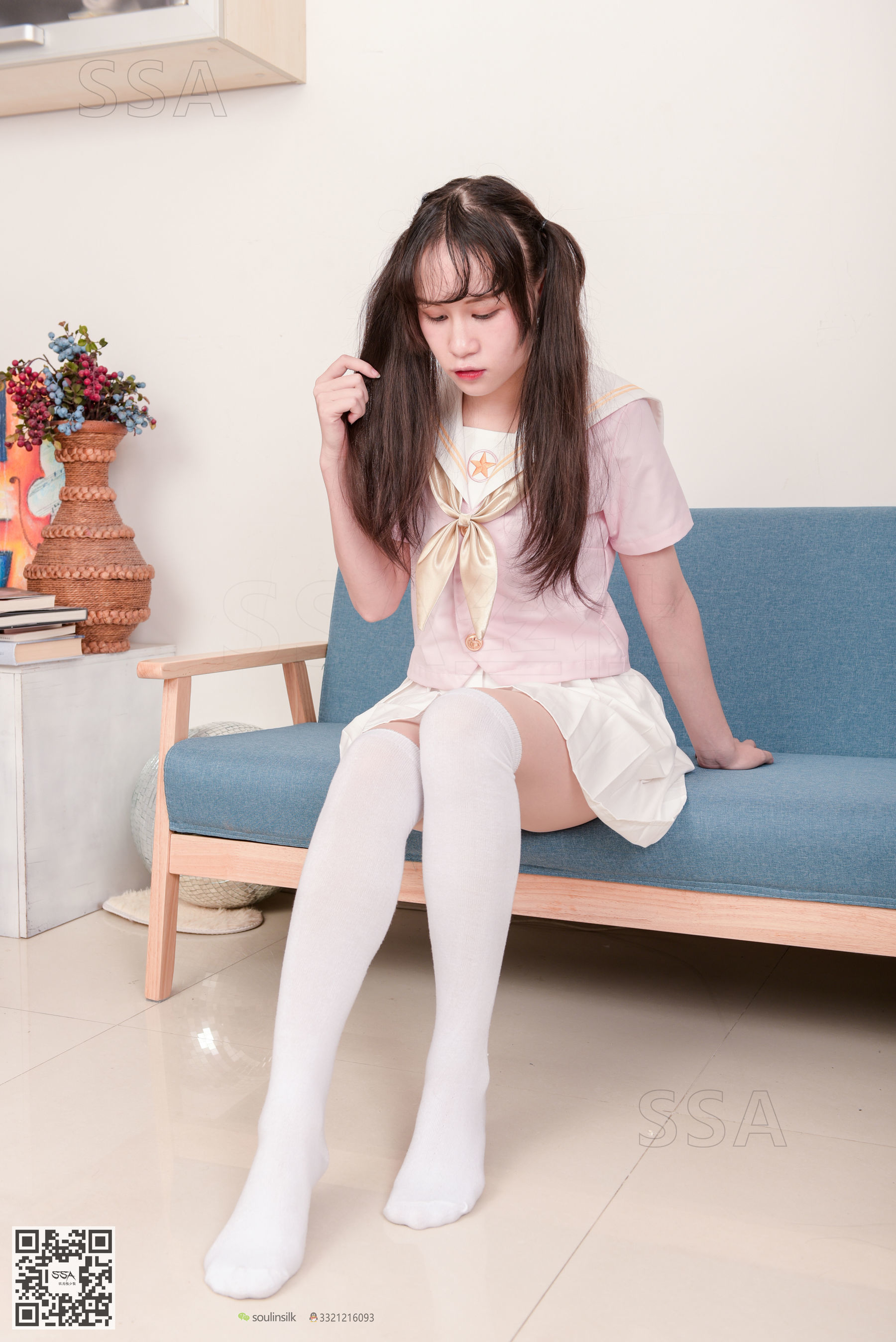[SSA丝社]超清写真 No.144 丹丹 粉色JK制服