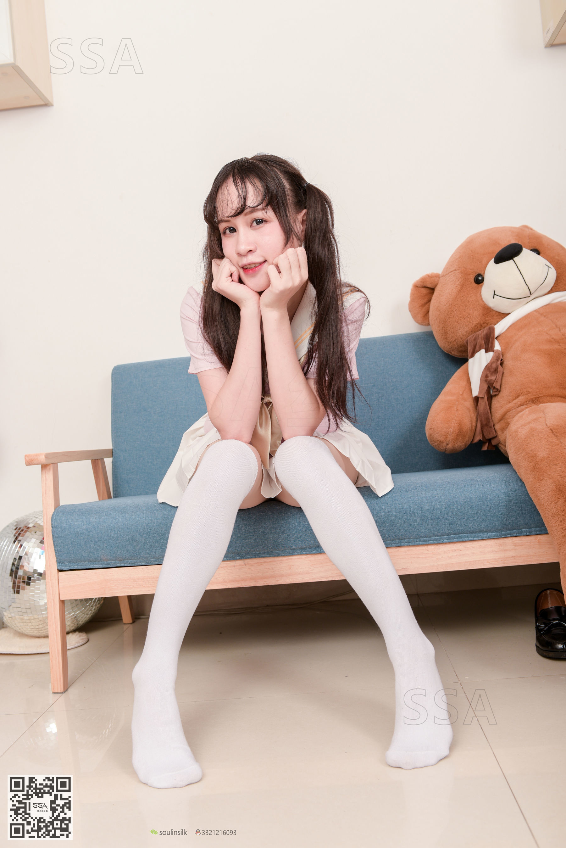 [SSA丝社]超清写真 No.144 丹丹 粉色JK制服