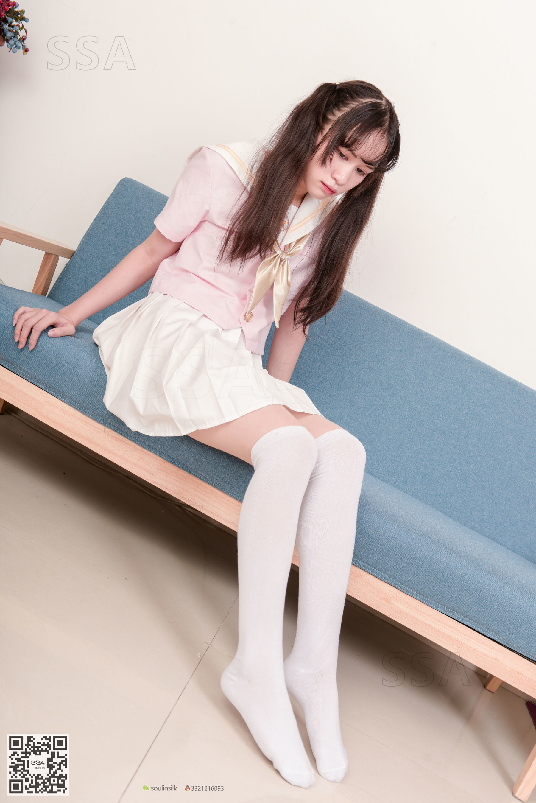 [SSA丝社]超清写真 No.144 丹丹 粉色JK制服