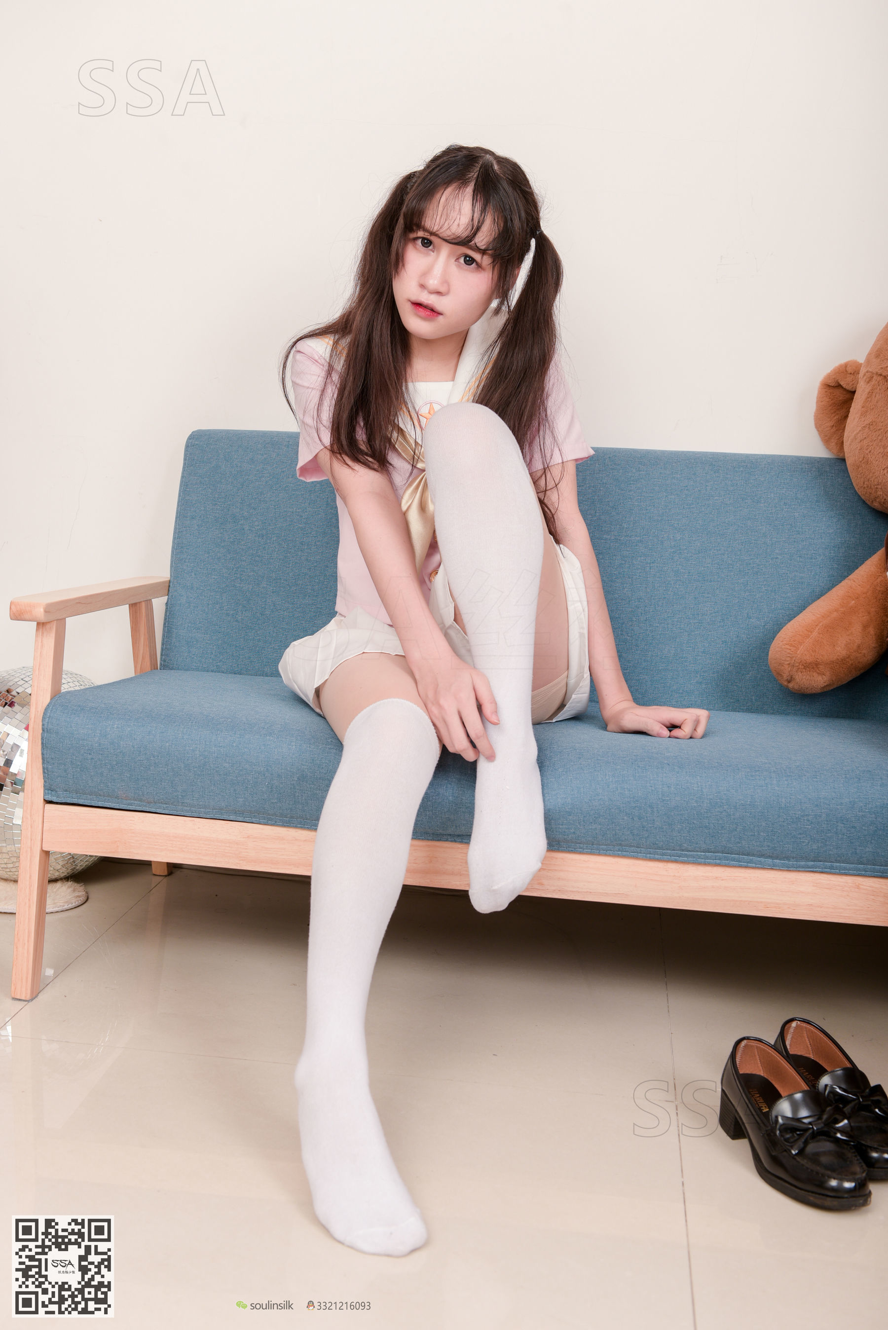[SSA丝社]超清写真 No.144 丹丹 粉色JK制服