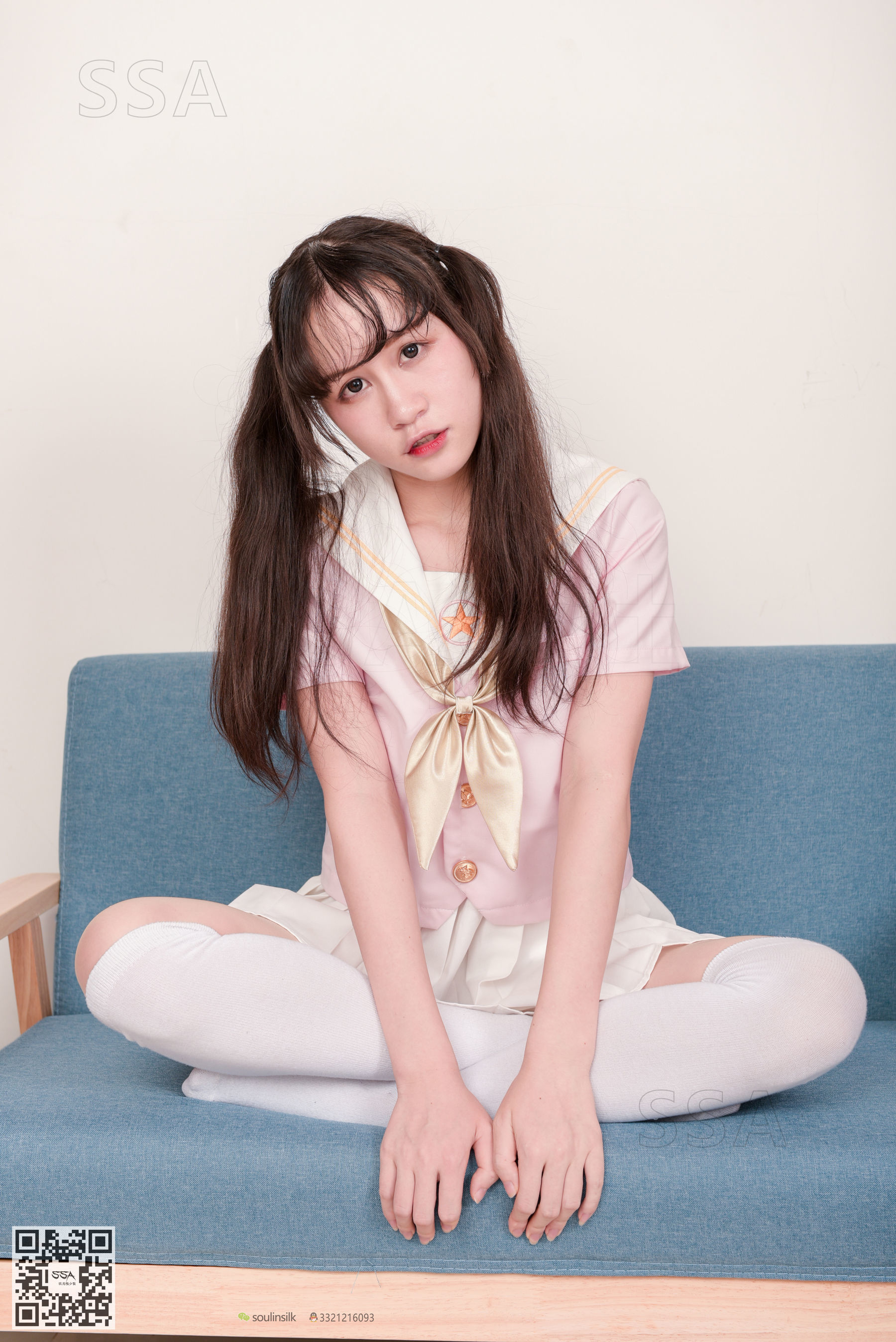 [SSA丝社]超清写真 No.144 丹丹 粉色JK制服