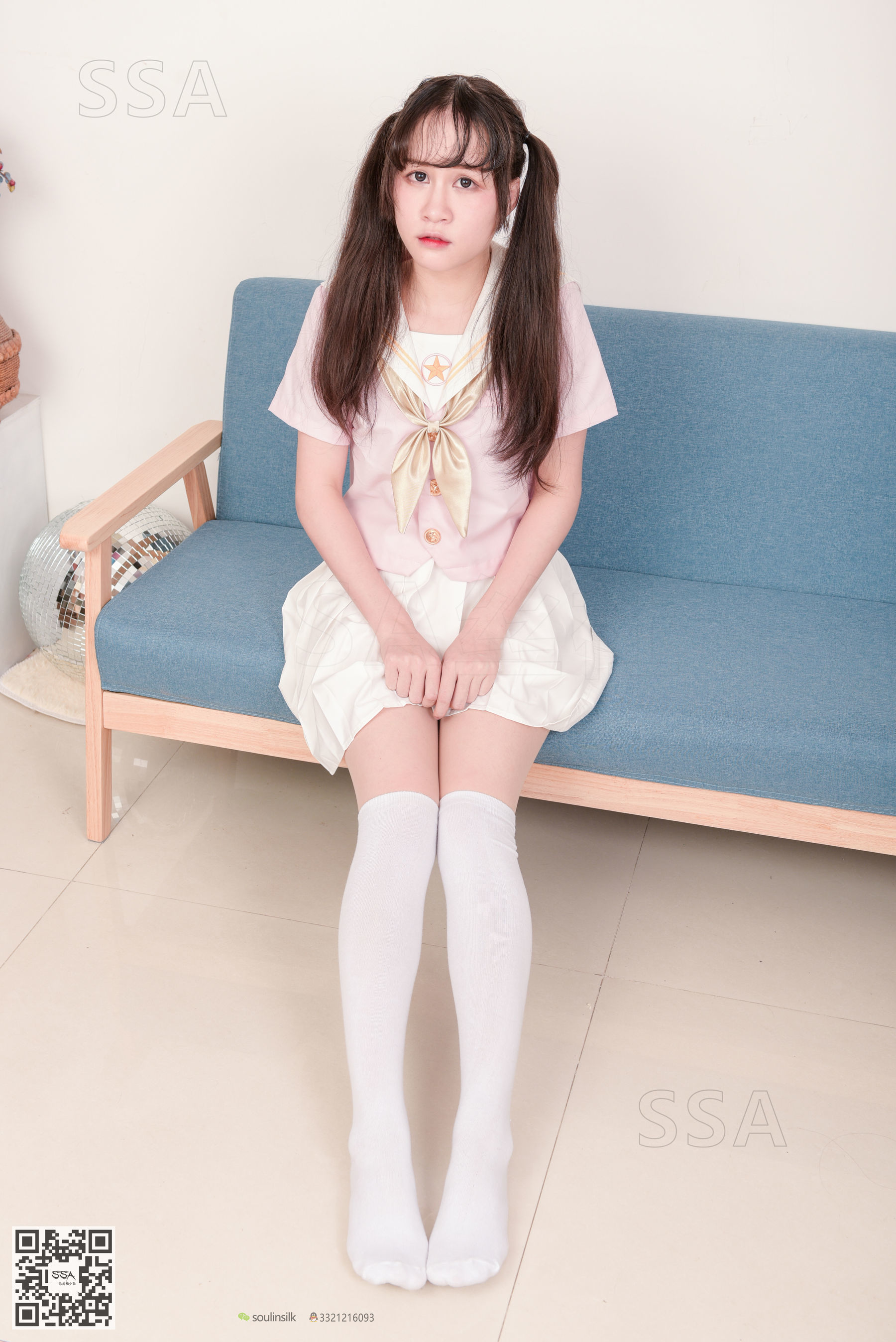 [SSA丝社]超清写真 No.144 丹丹 粉色JK制服