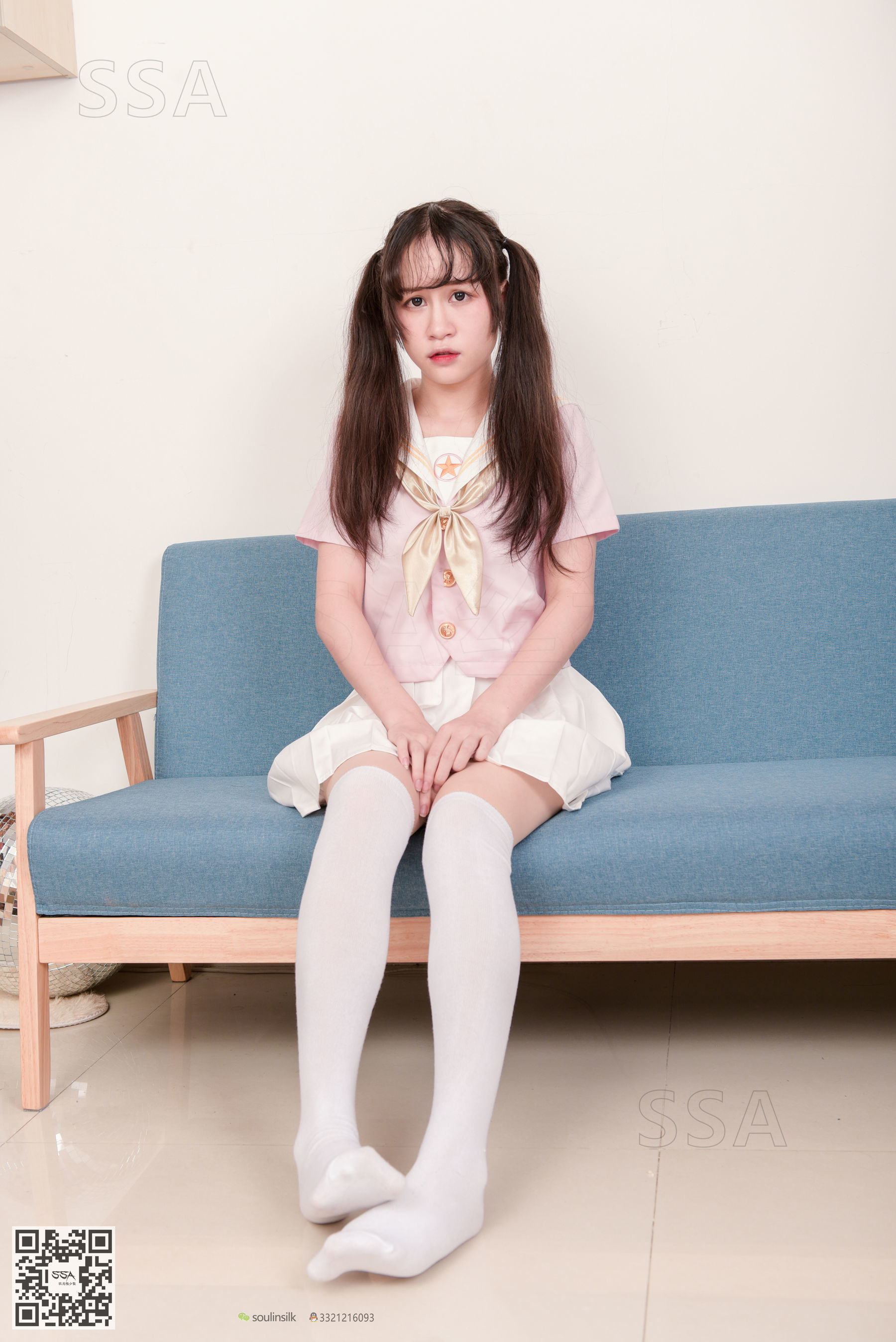 [SSA丝社]超清写真 No.144 丹丹 粉色JK制服
